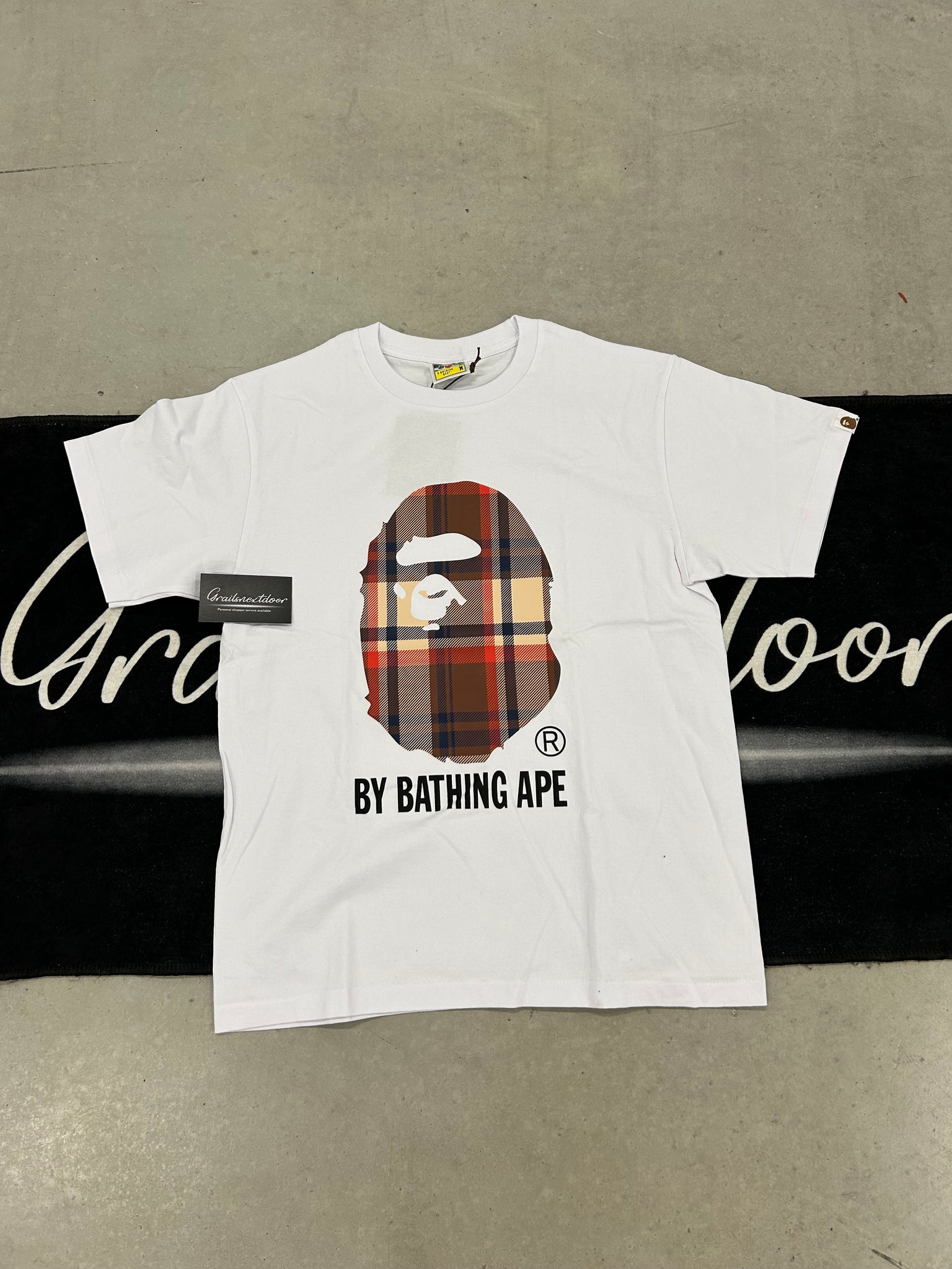 Bape "burberry print" shirt