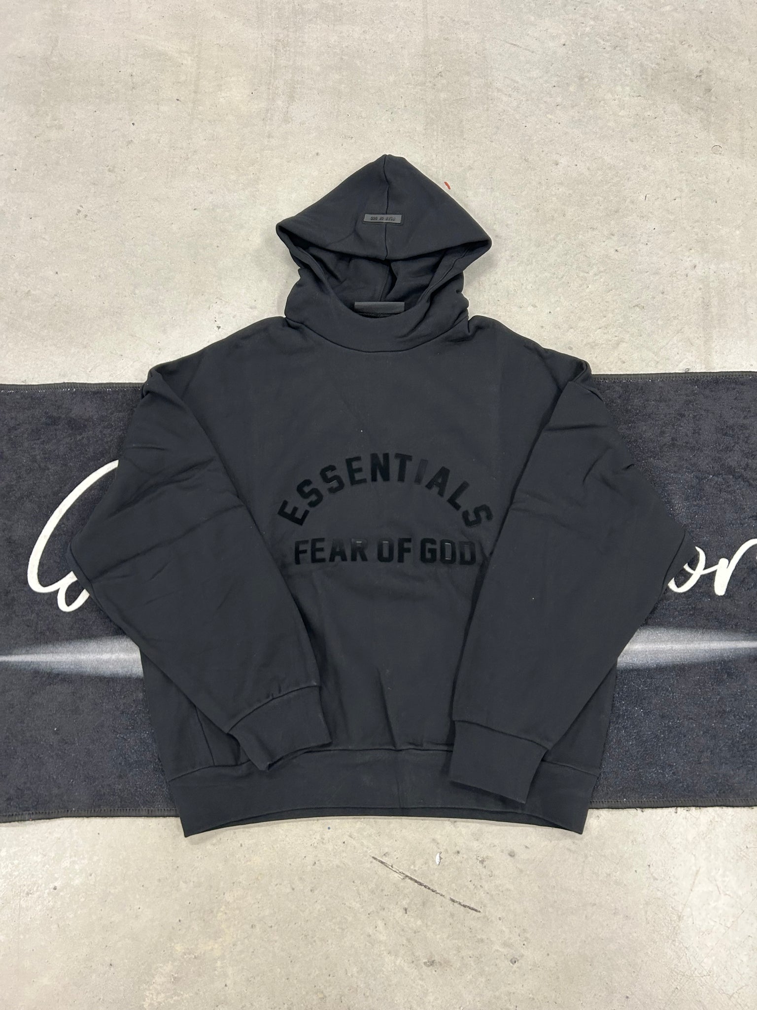 Essentials "jet black" hoodie