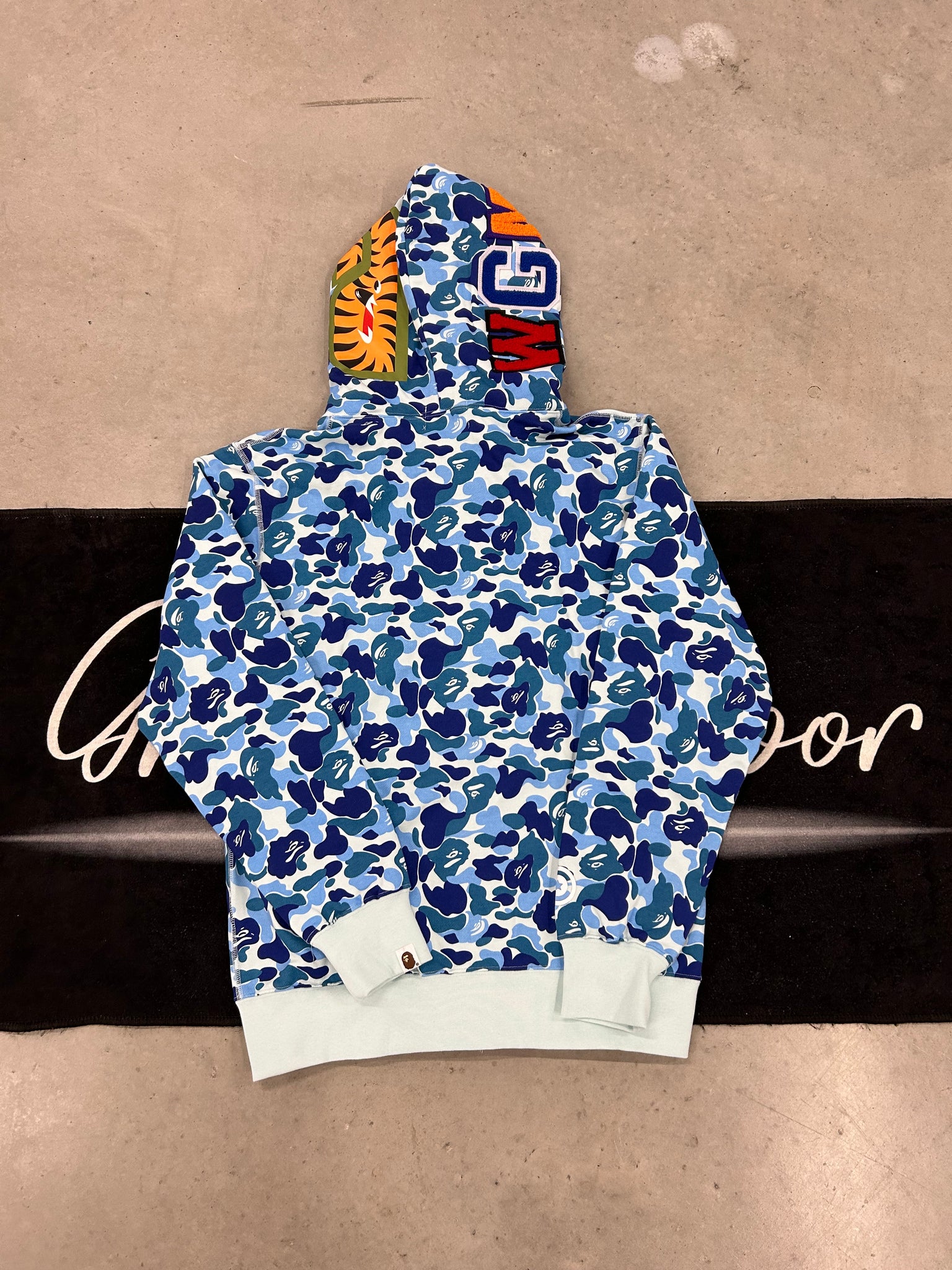 Bape "sky blue camo" zip up