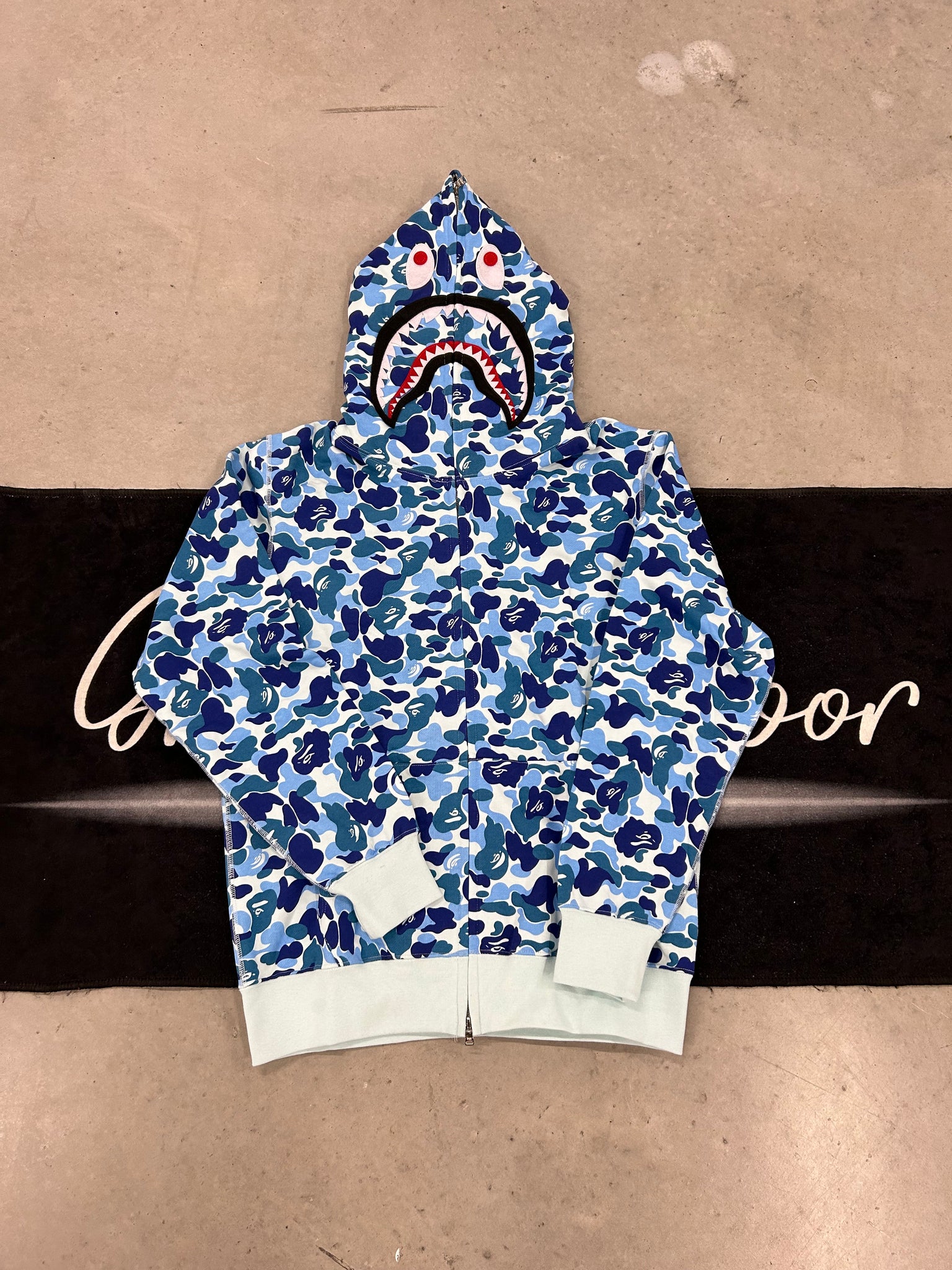 Bape "sky blue camo" zip up