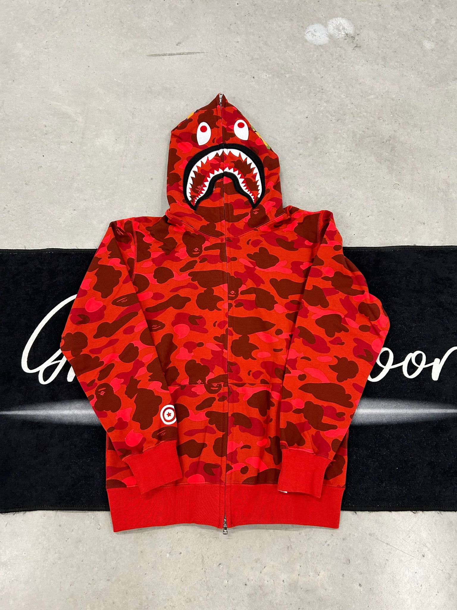 Bape "red camo" hoodie