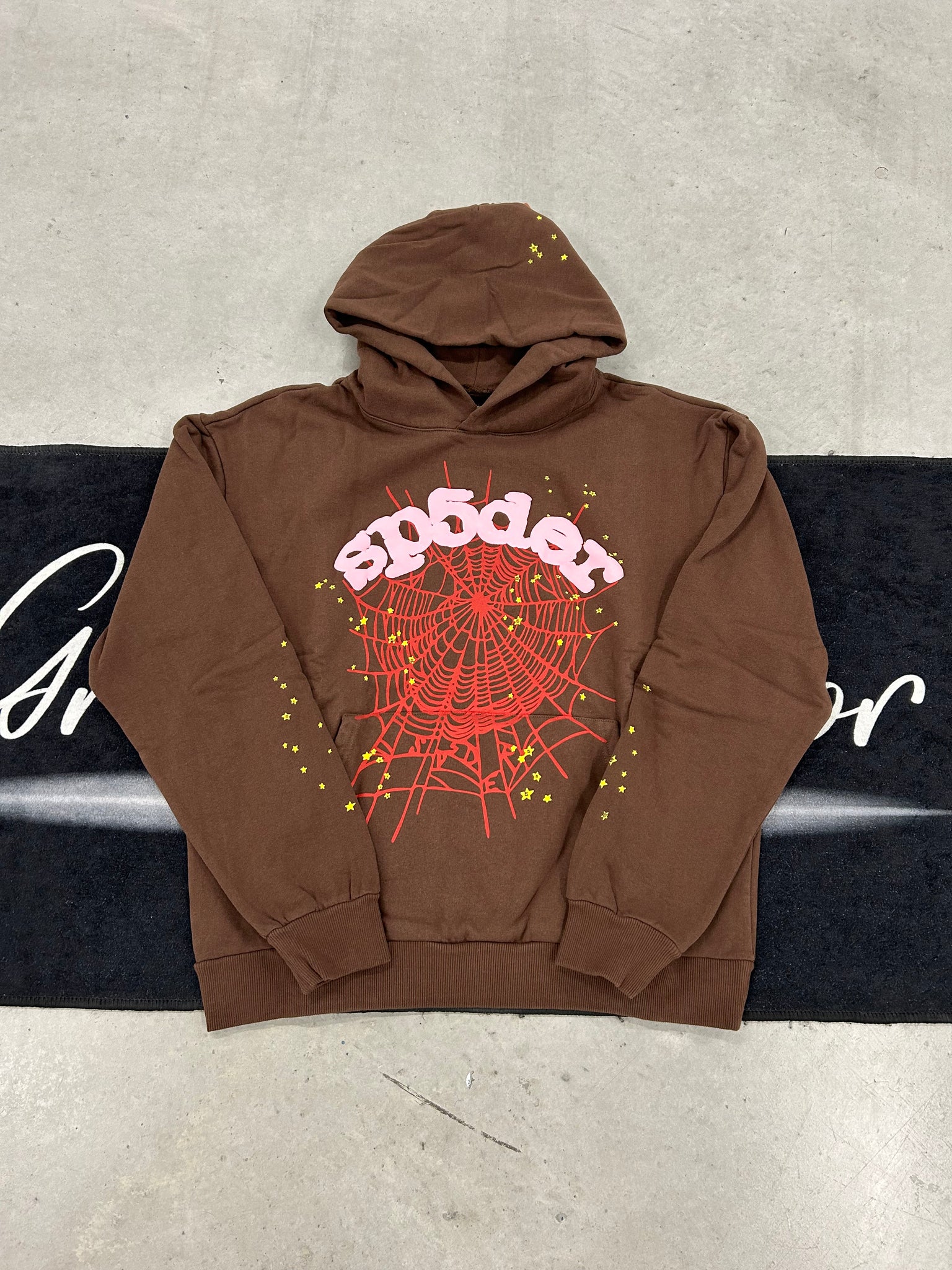 Sp5der "brown" hoodie