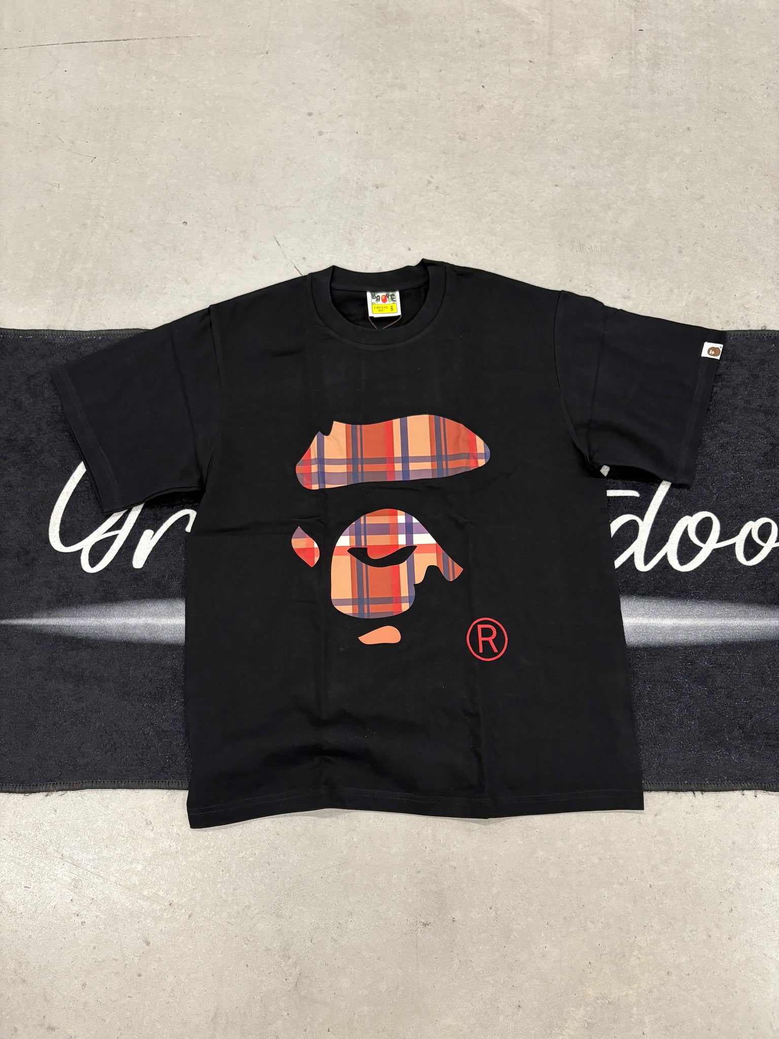 Bape “Burberry outline black” shirt