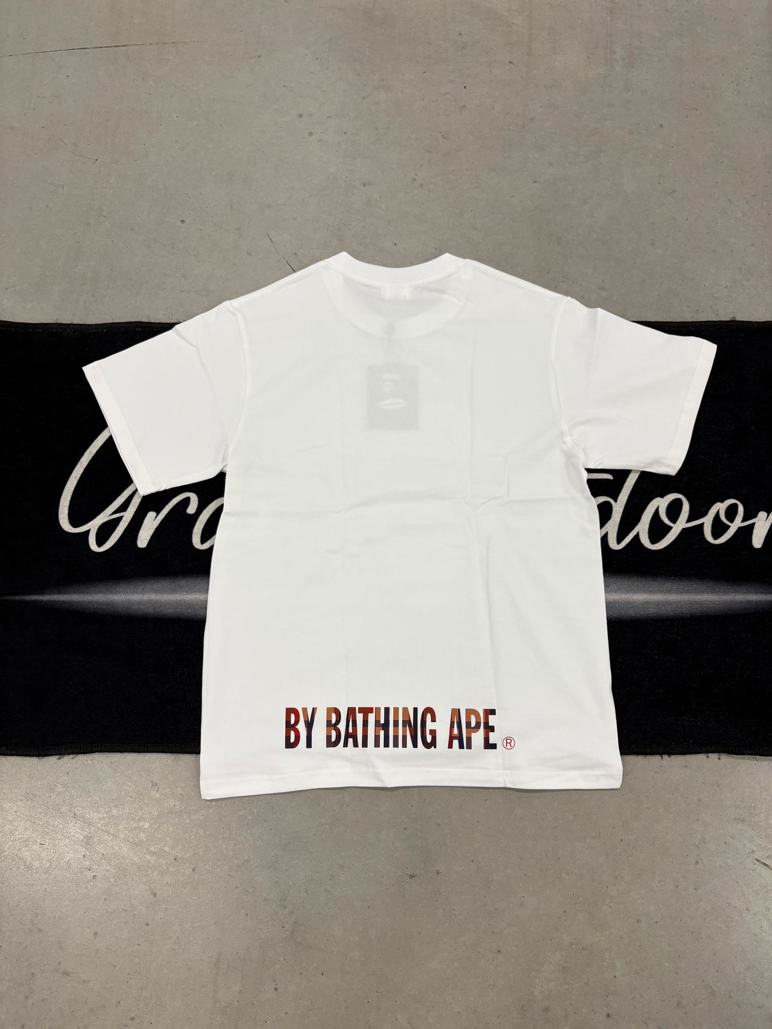 Bape “Burberry outline white” shirt