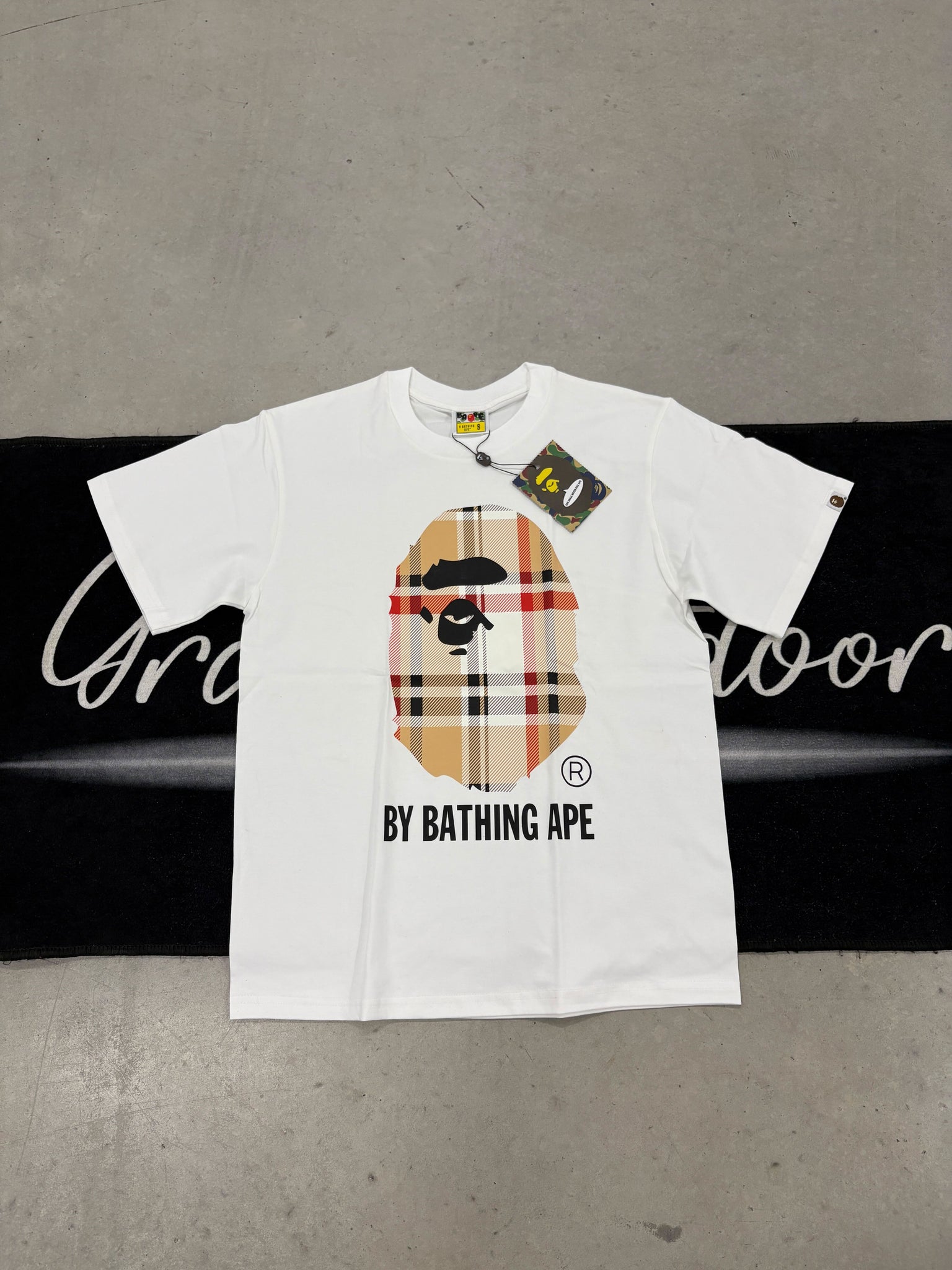 Bape "By Bathing Ape Burberry V2 White" shirt