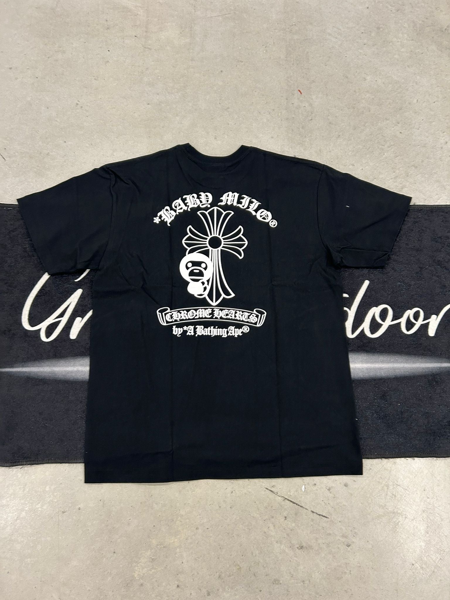 Bpae "chrome hearts black" shirt