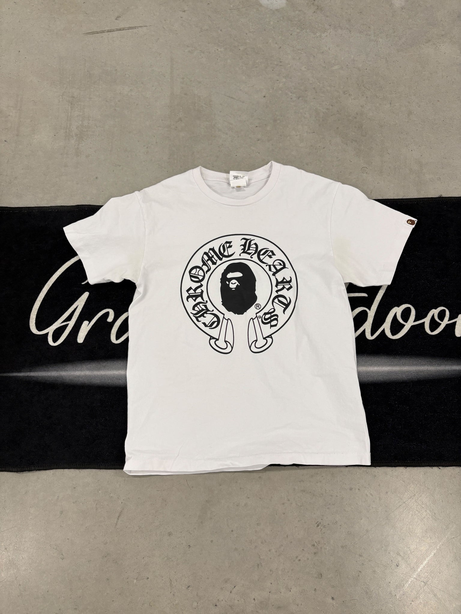 Bape "chrome hearts white" shirt (used)
