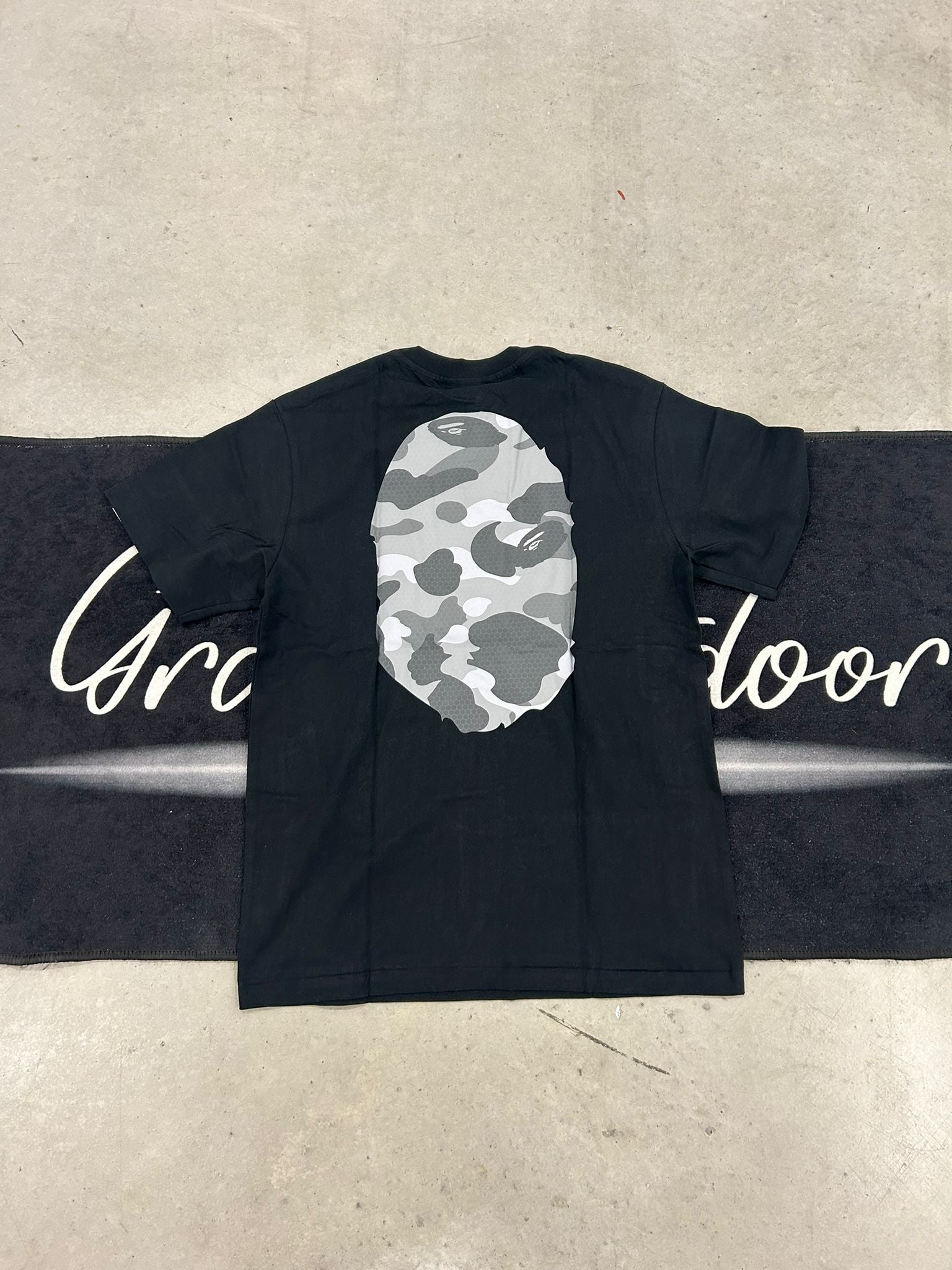 Bape "Grey Camo print" Black shirt