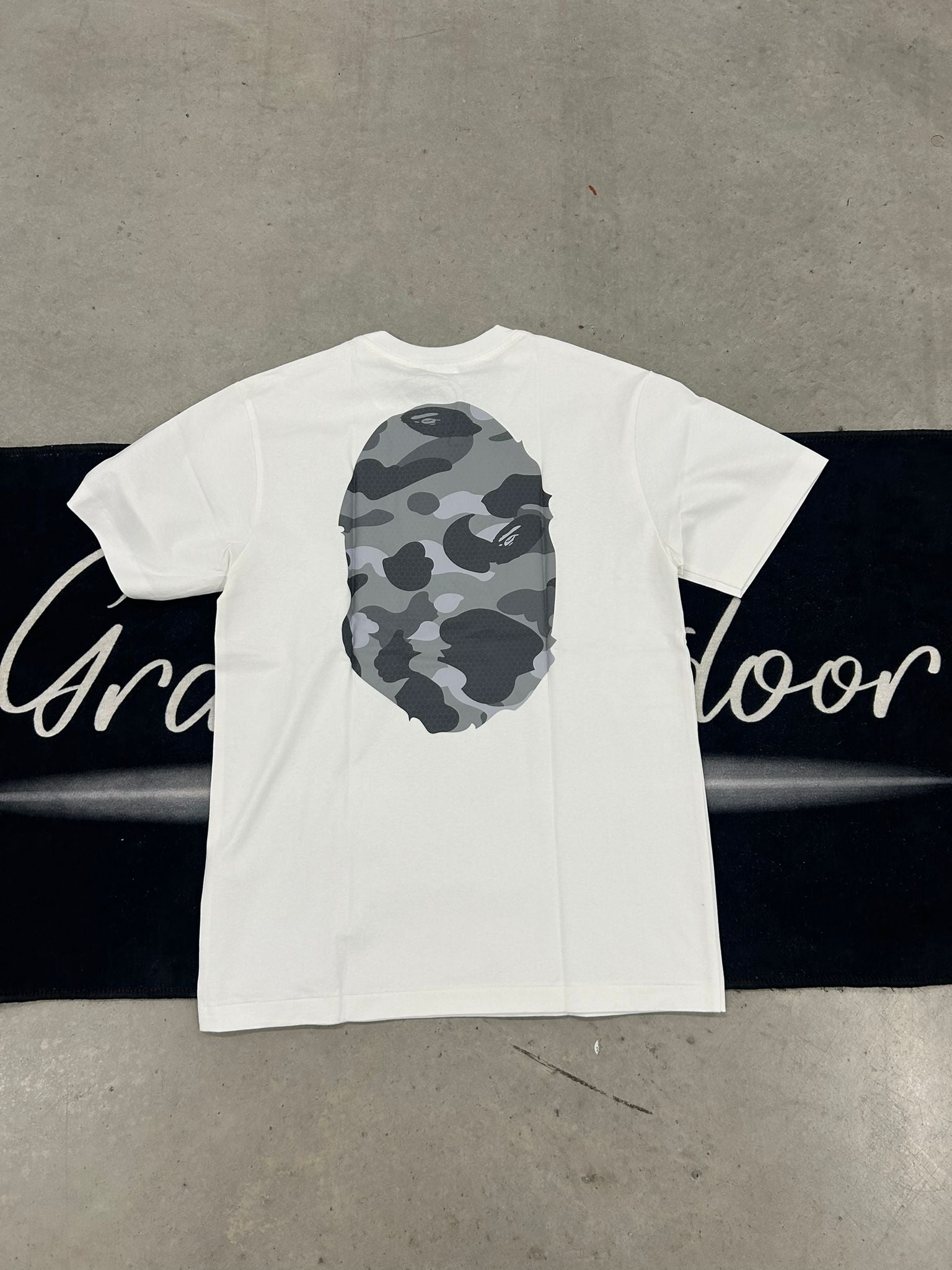 Bape "grey camo print" White Shirt