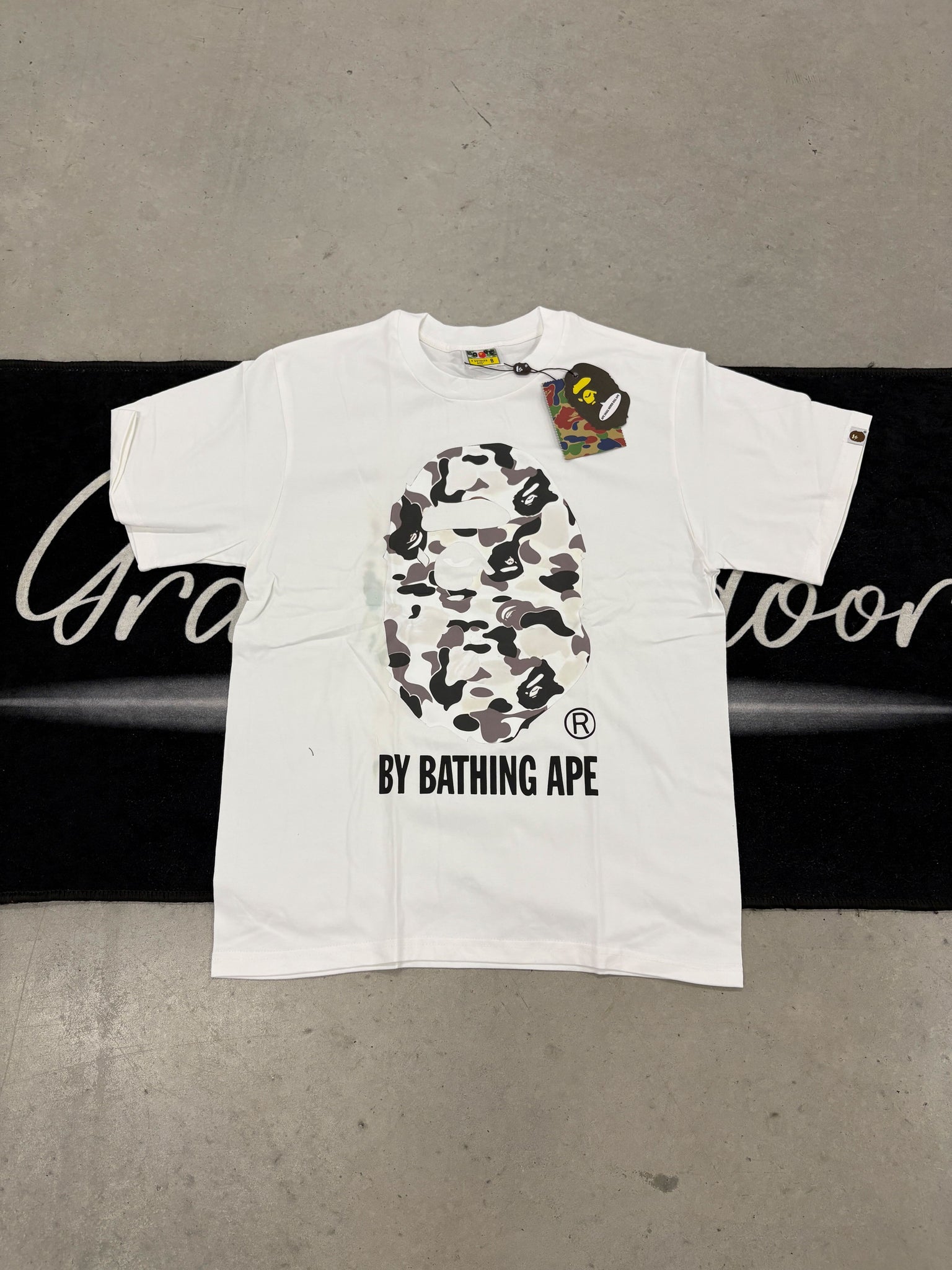Bape "Grey Camo White" shirt