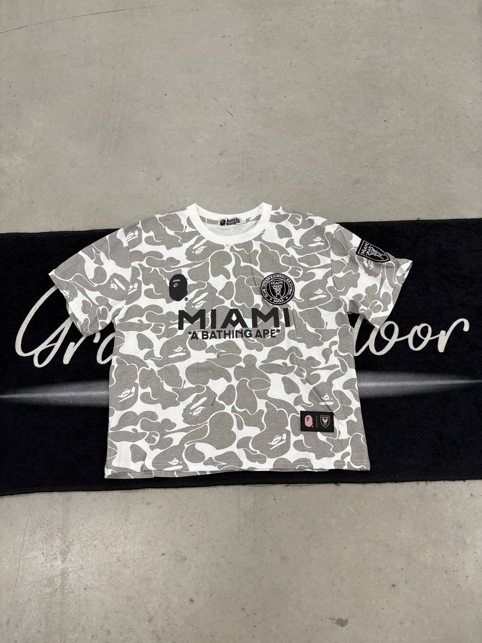 Bape "Miami Grey" jersey