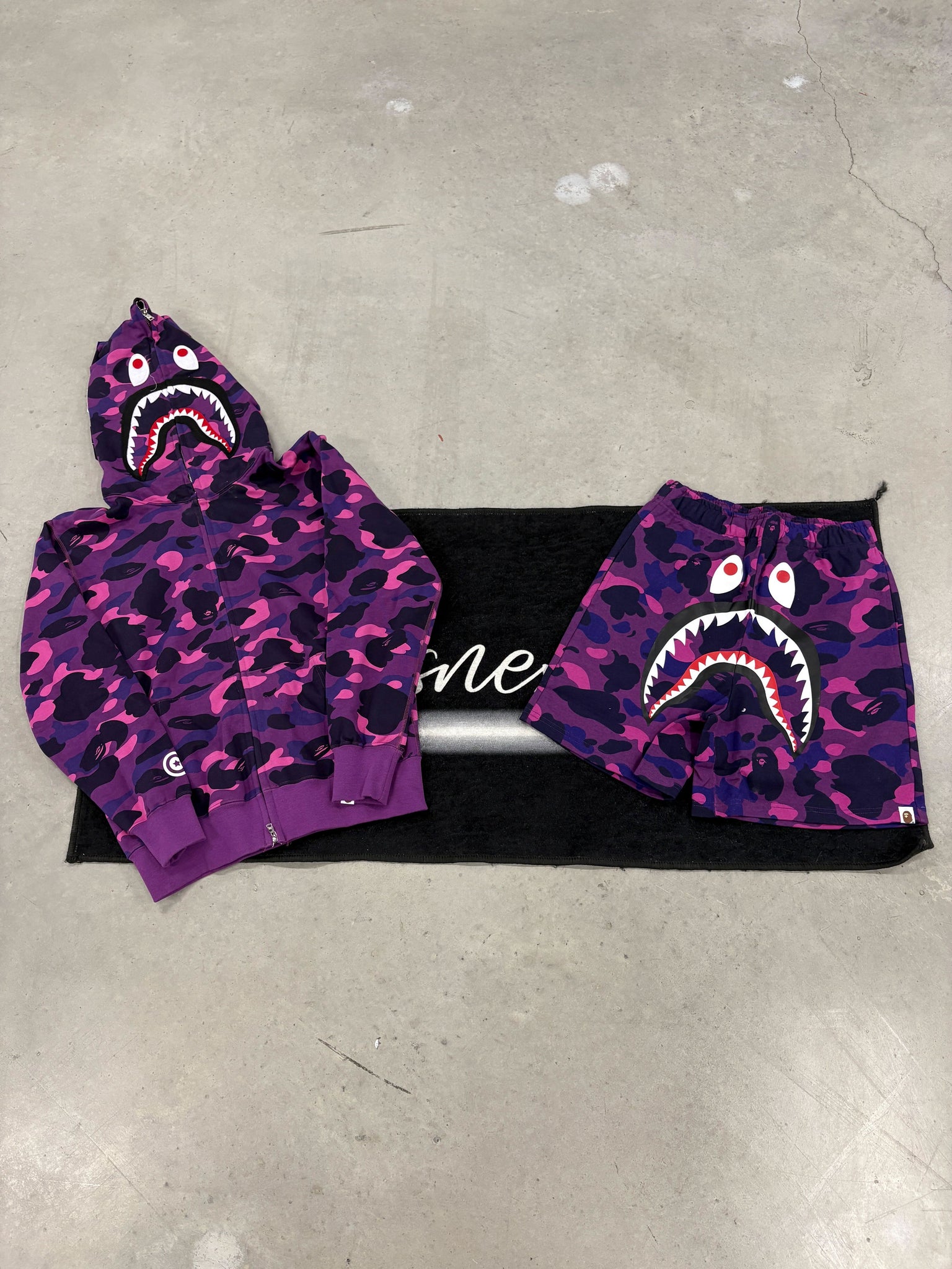 Bape Purple Camo Summer Set