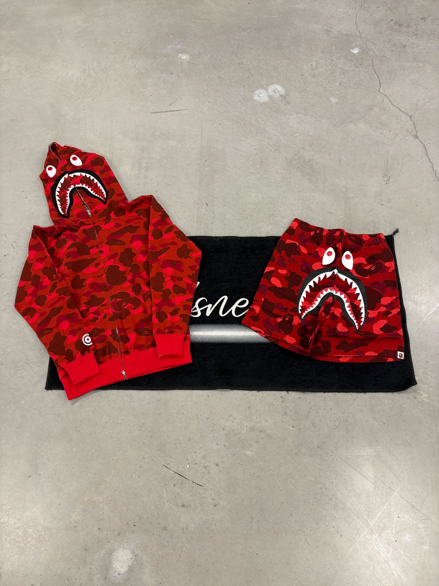 Bape Red Camo Summer Set