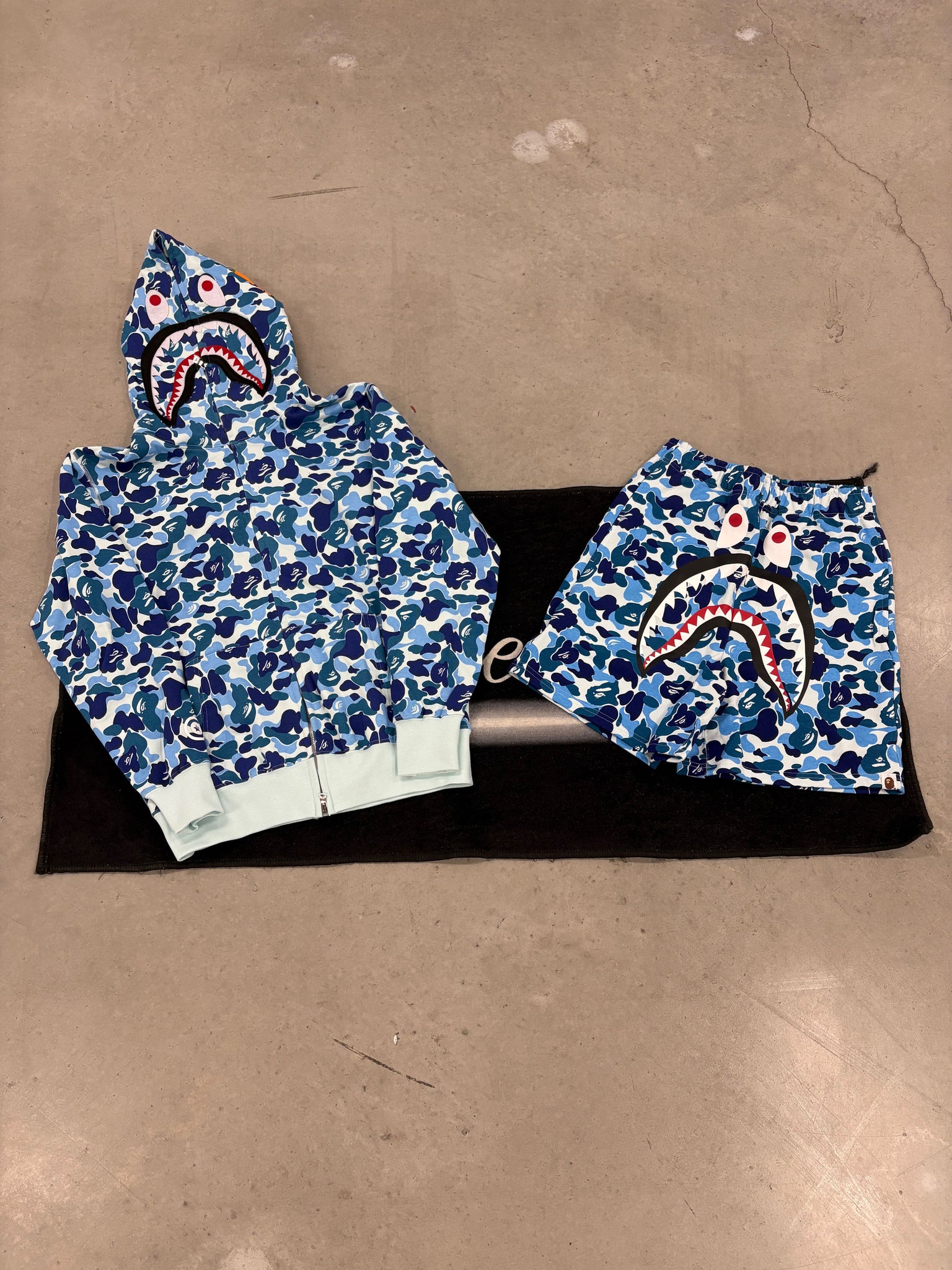 Bape Sky Blue Camo Summer Set