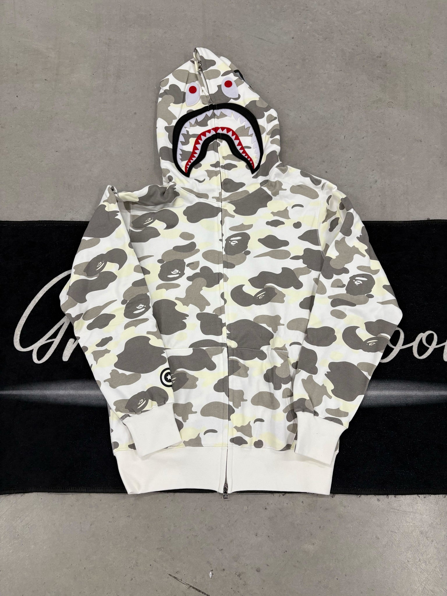 Bape "Space White" hoodie