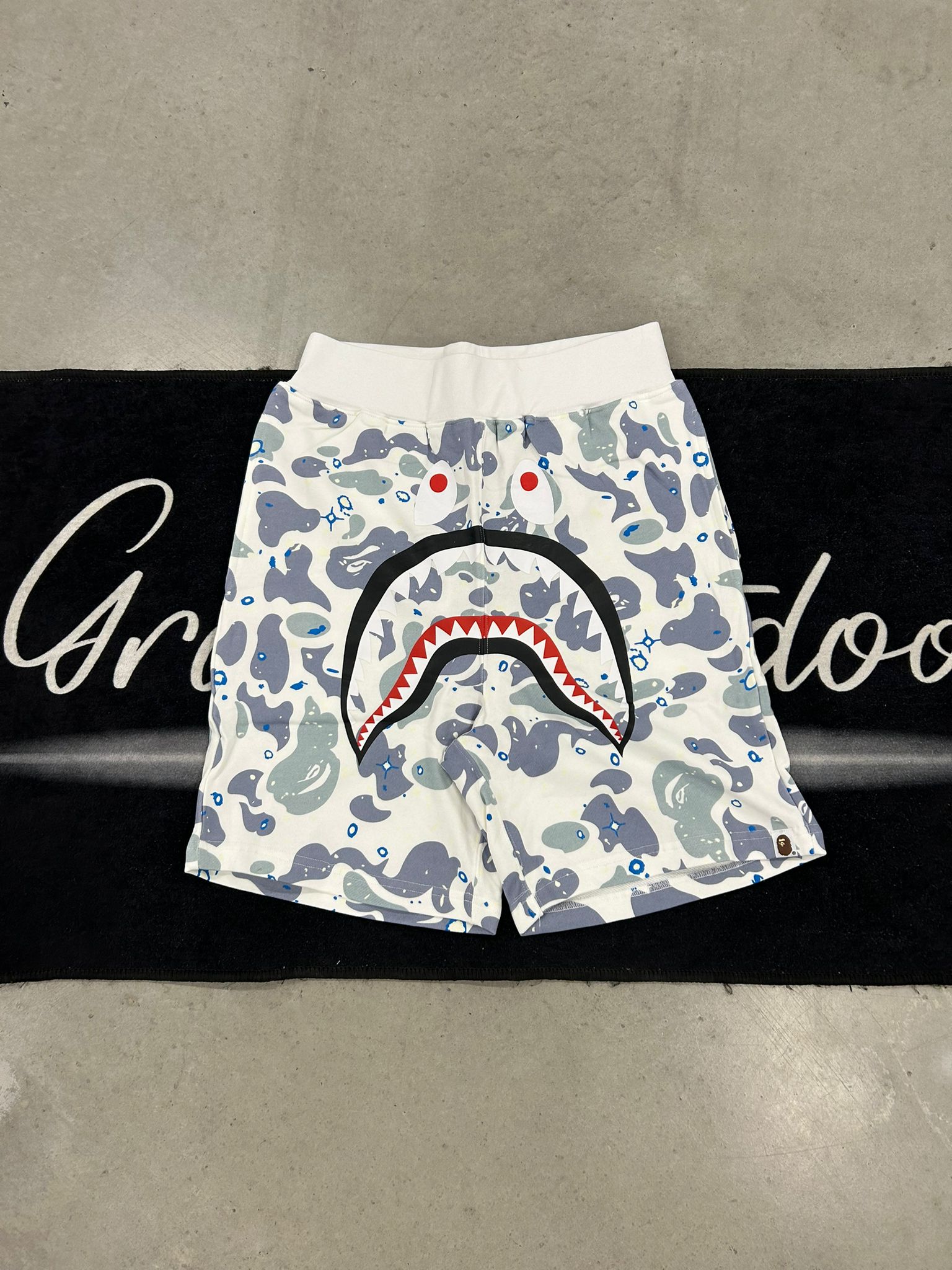 Bape "white camo" short