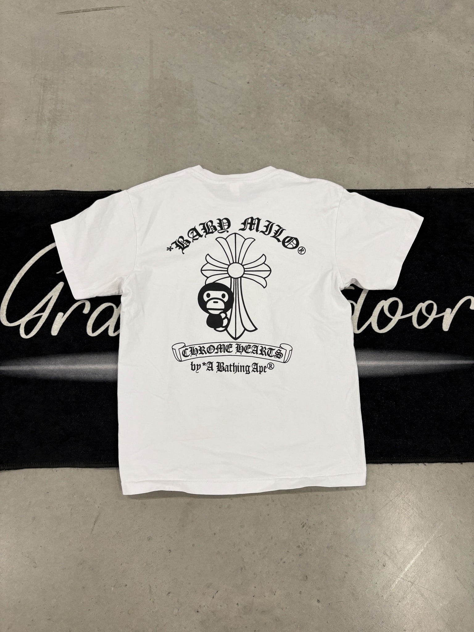 Bape "chrome hearts white" shirt (used)