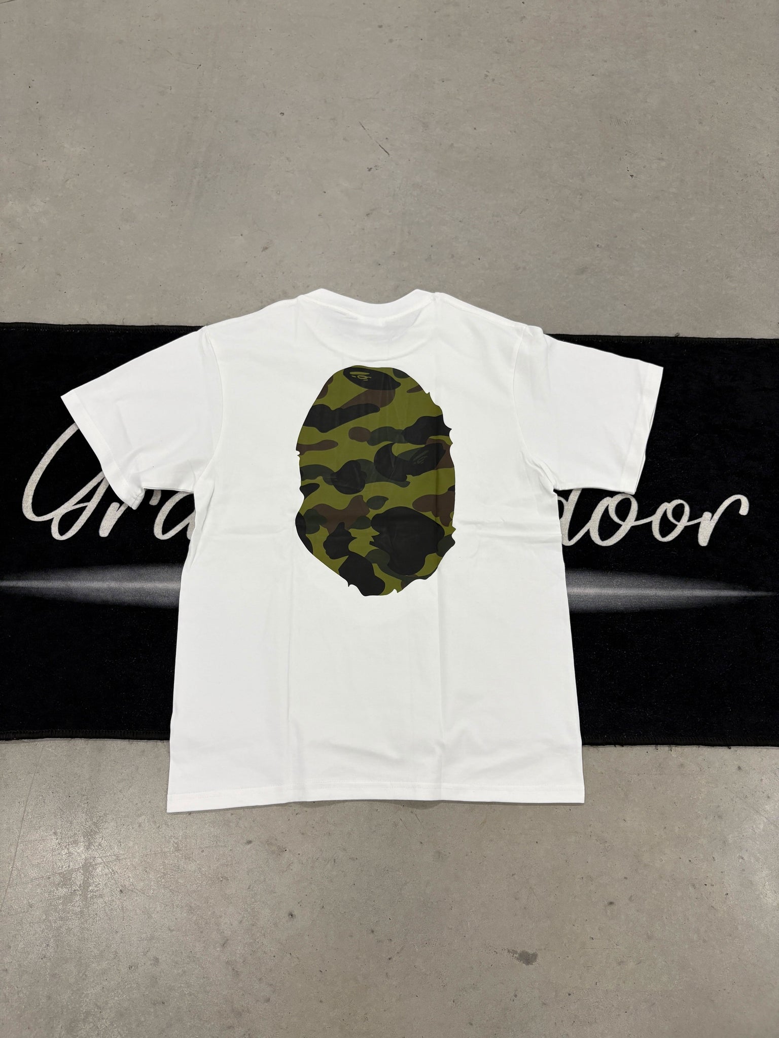 Bape "Green Camo White" shirt