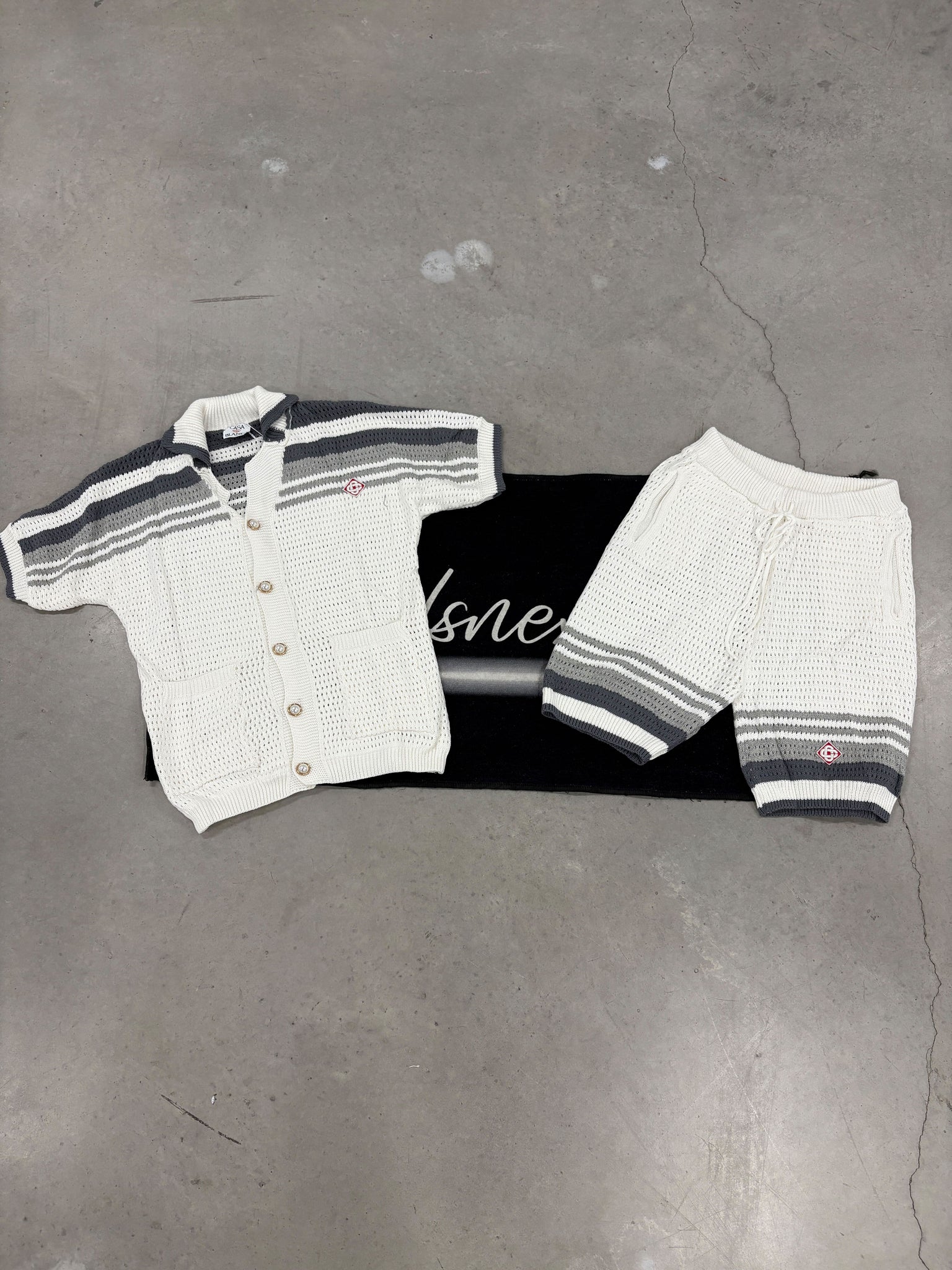 Casa Blanca Grey and White Set