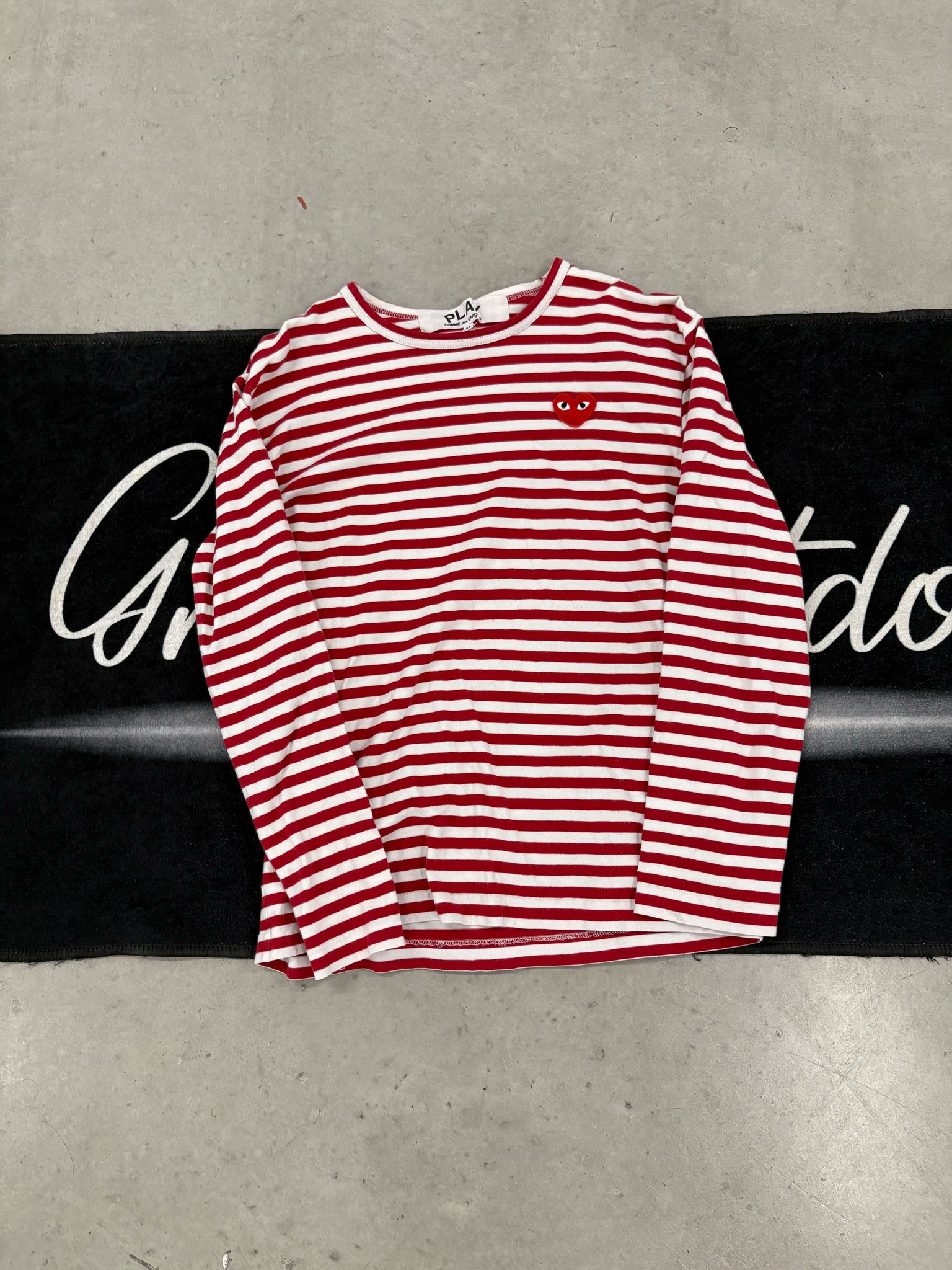 Cdg Red Stripe longsleeve (used)