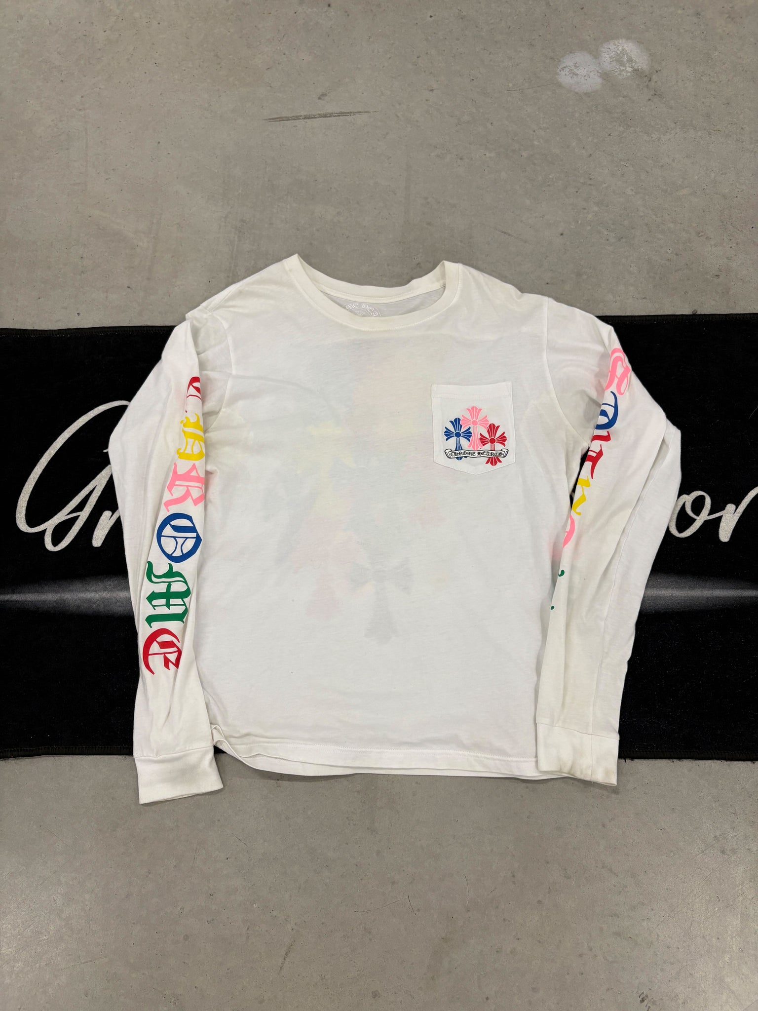 Chrome Hearts "multi - crosses white" longsleeve (used)