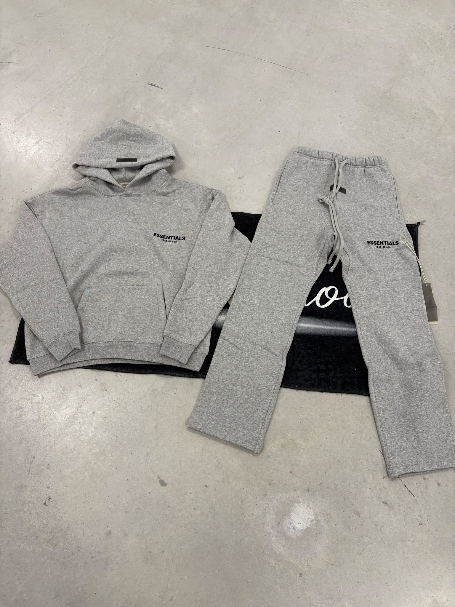 Essentials Dark Oatmeal Open-Cut Tracksuit