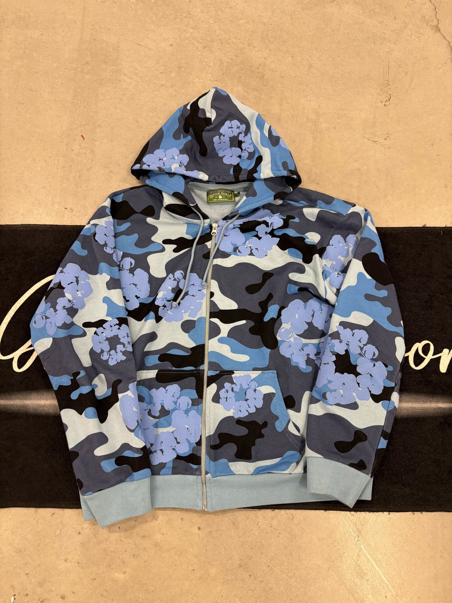 Denim Tears "Blue Camo" hoodie (used)