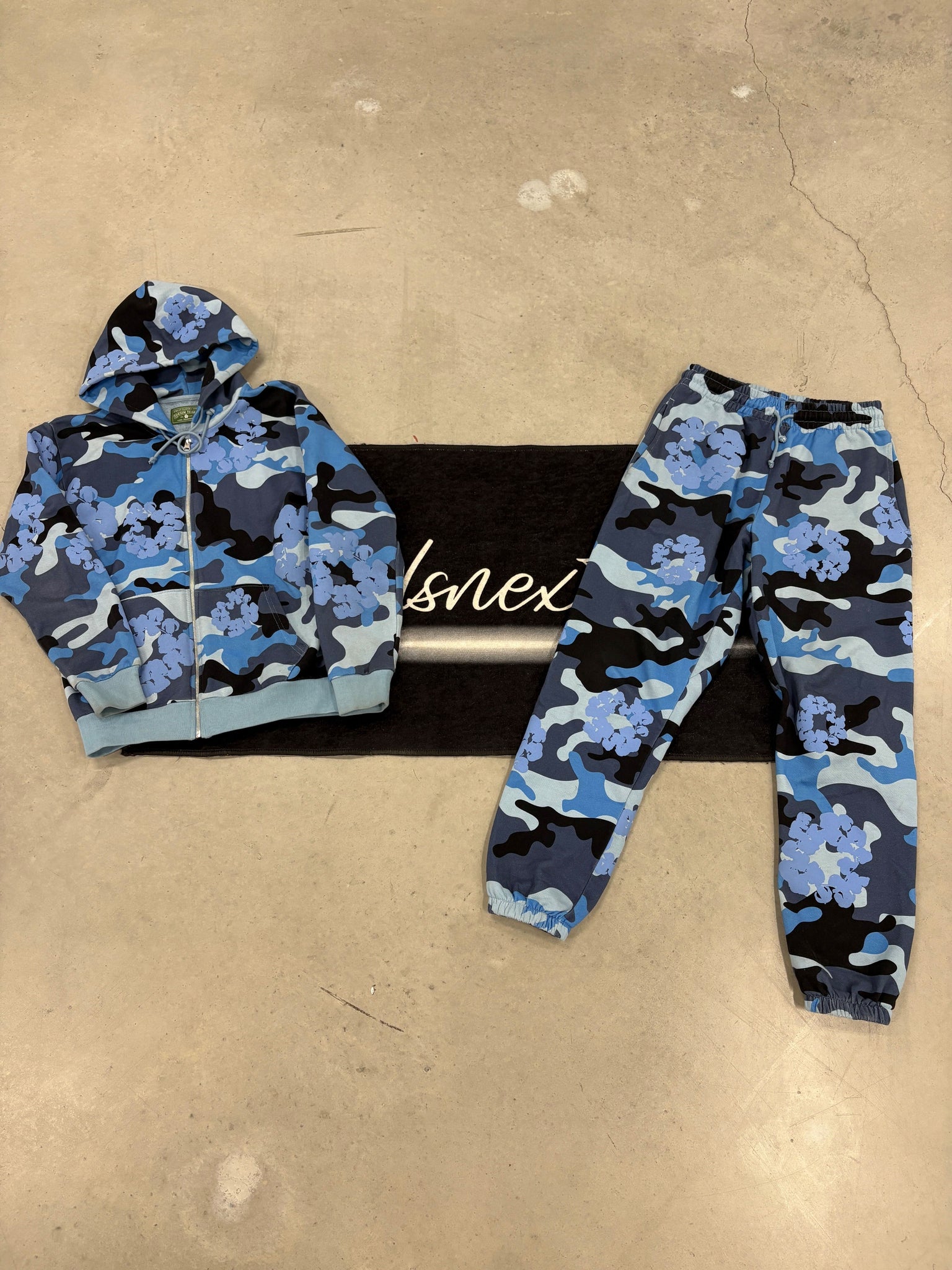 Denim Tears "blue camo" tracksuit (used)