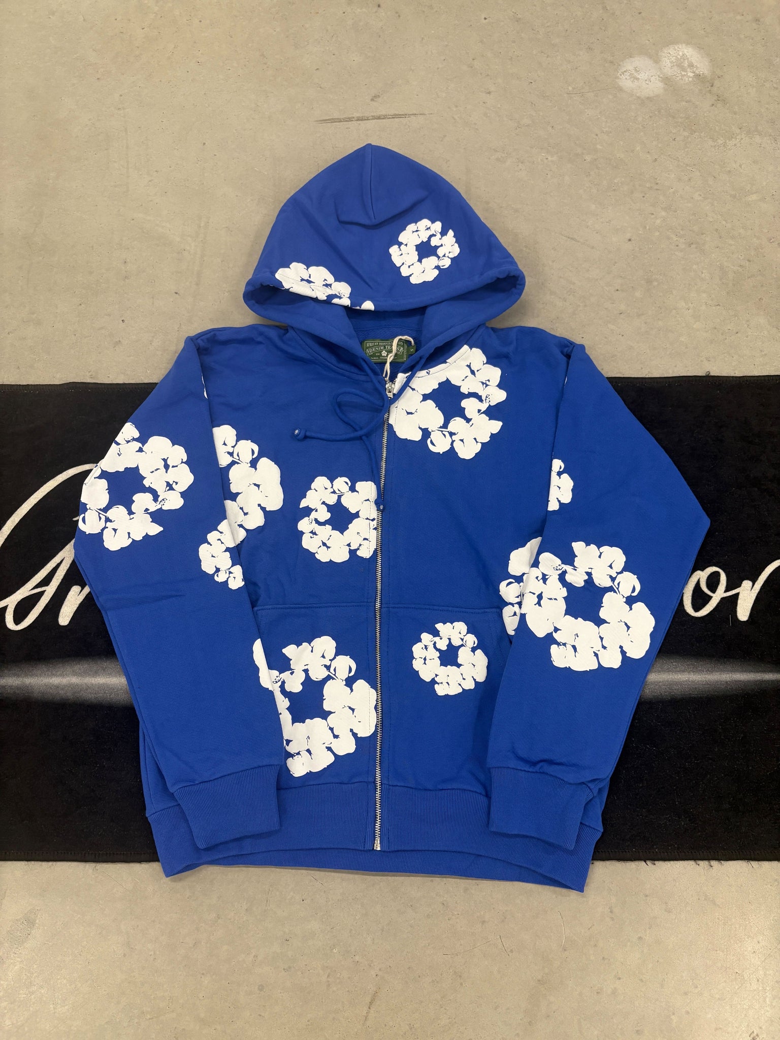 Denim Tears "Blue Zip-Up" hoodie