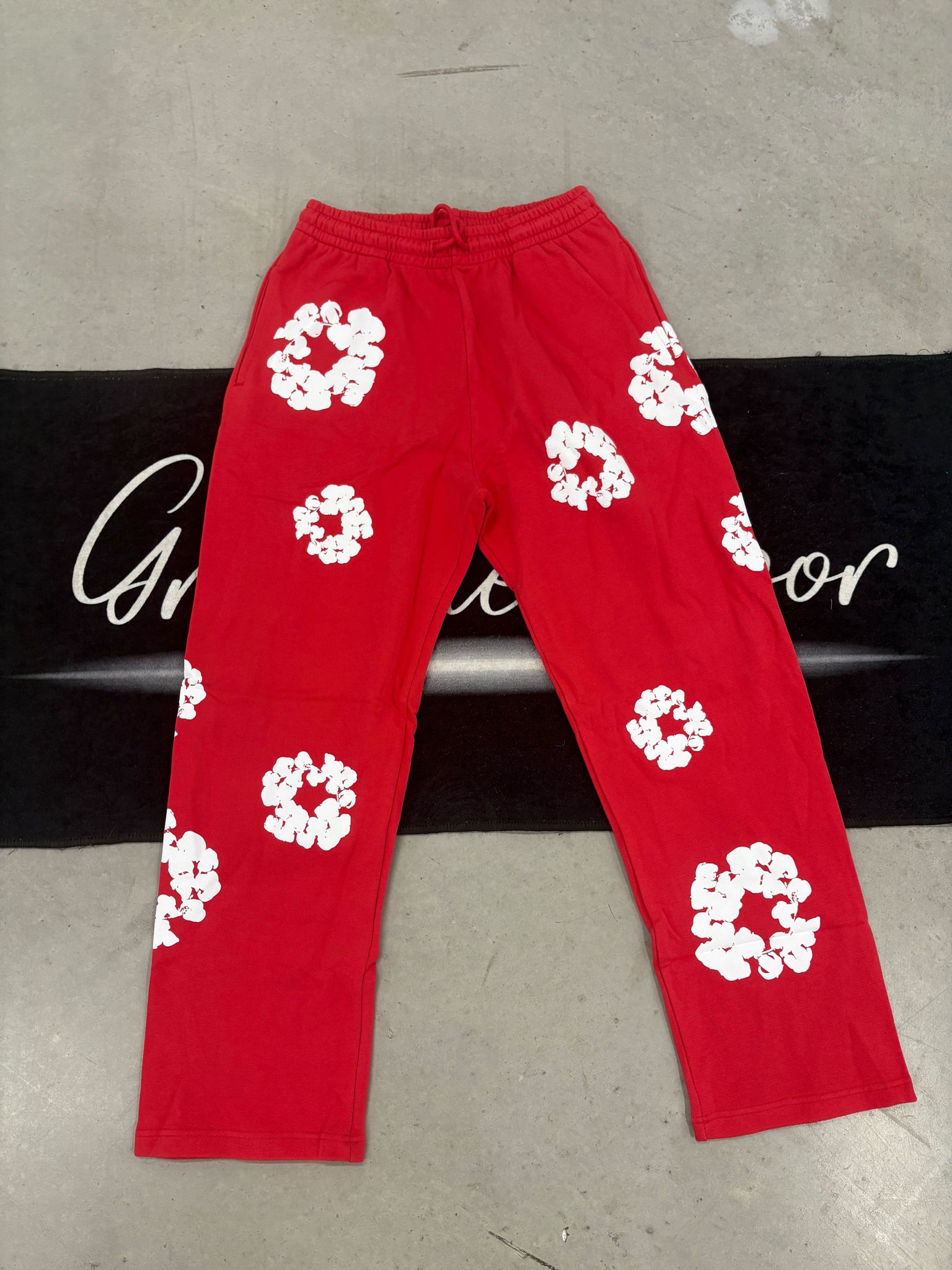 Denim Tears "Red Open-Cut" pants