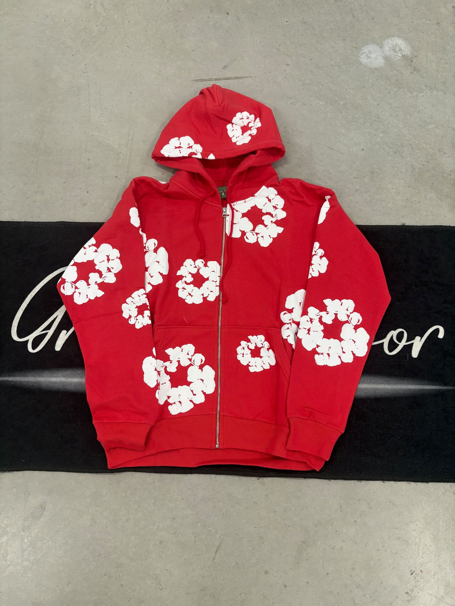 Denim Tears "Red Zip-Up" hoodie