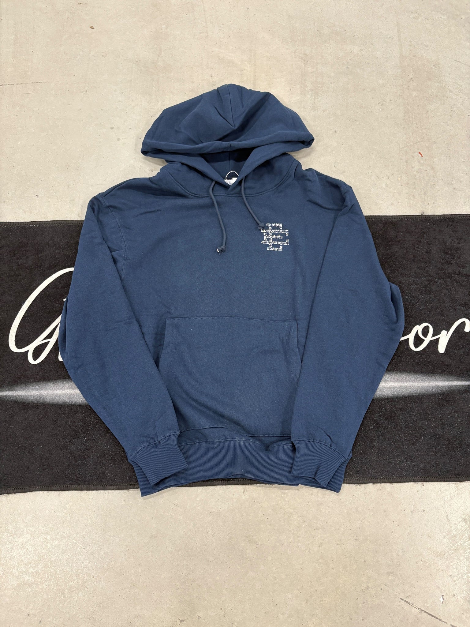 Eric Emmanuel "Navy Rhinestone" hoodie