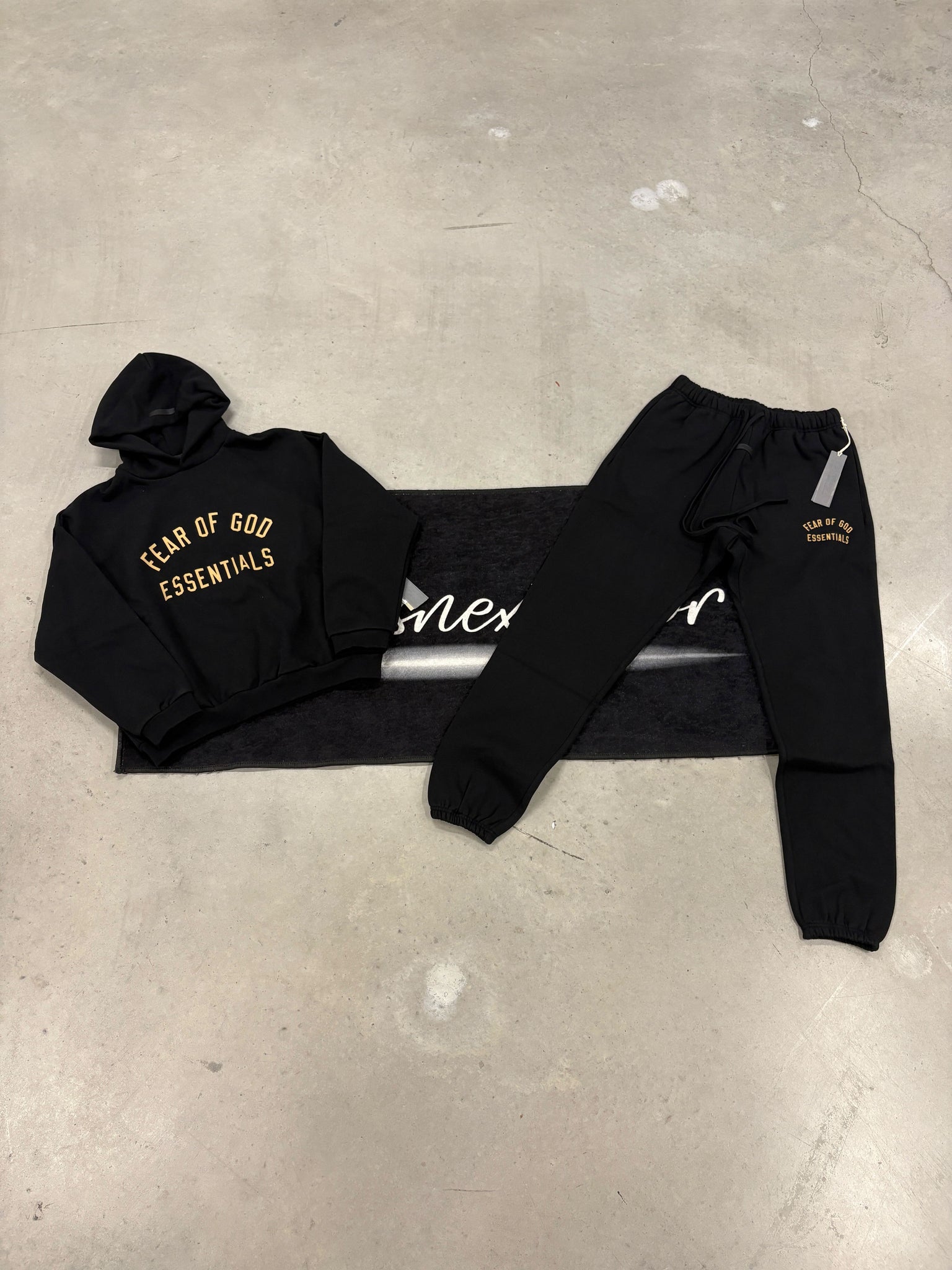 Essentials Black SS24 Tracksuit