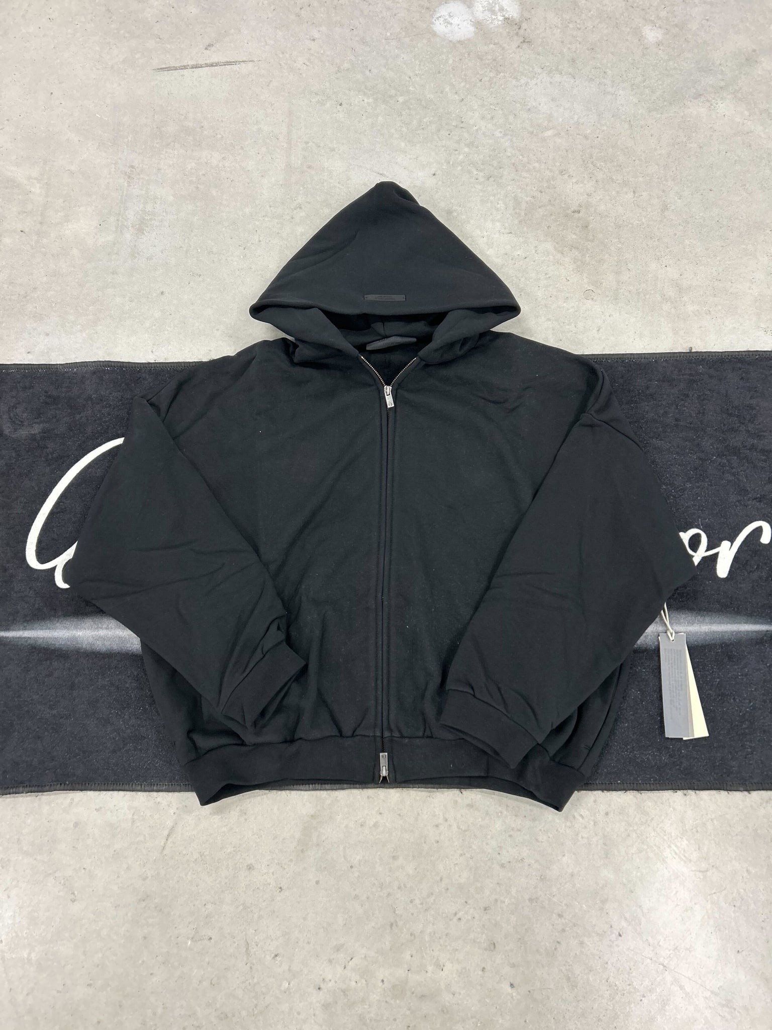 Essentials "Black Zip-Up" hoodie