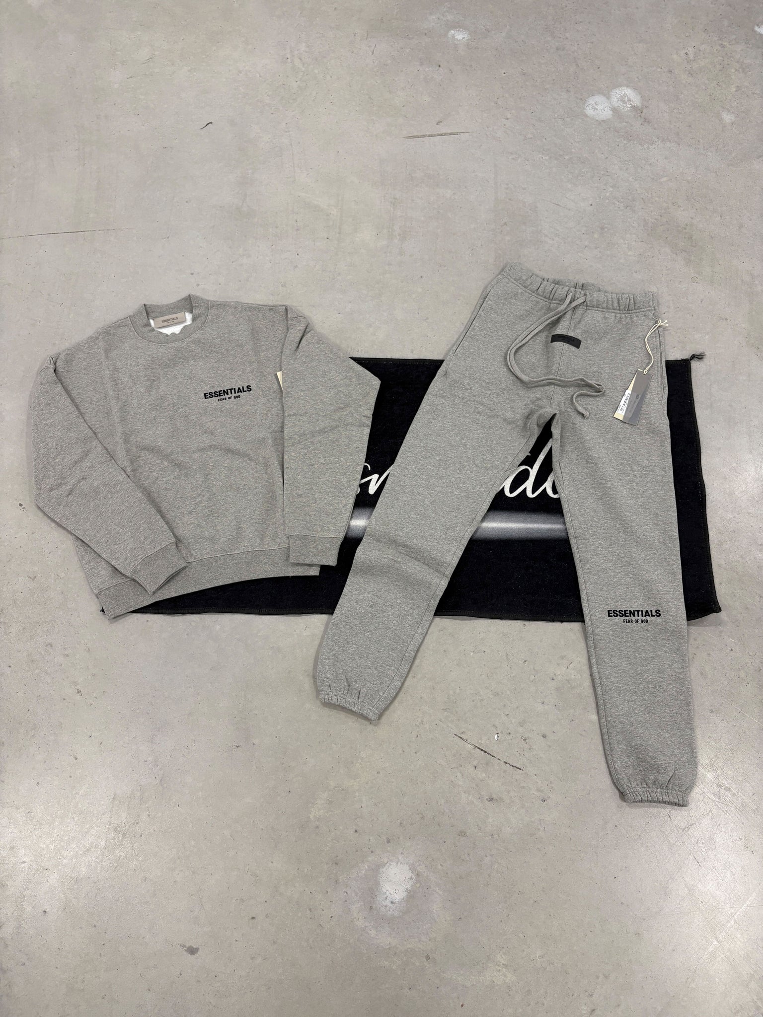 Essentials Dark Oatmeal Crewneck Tracksuit