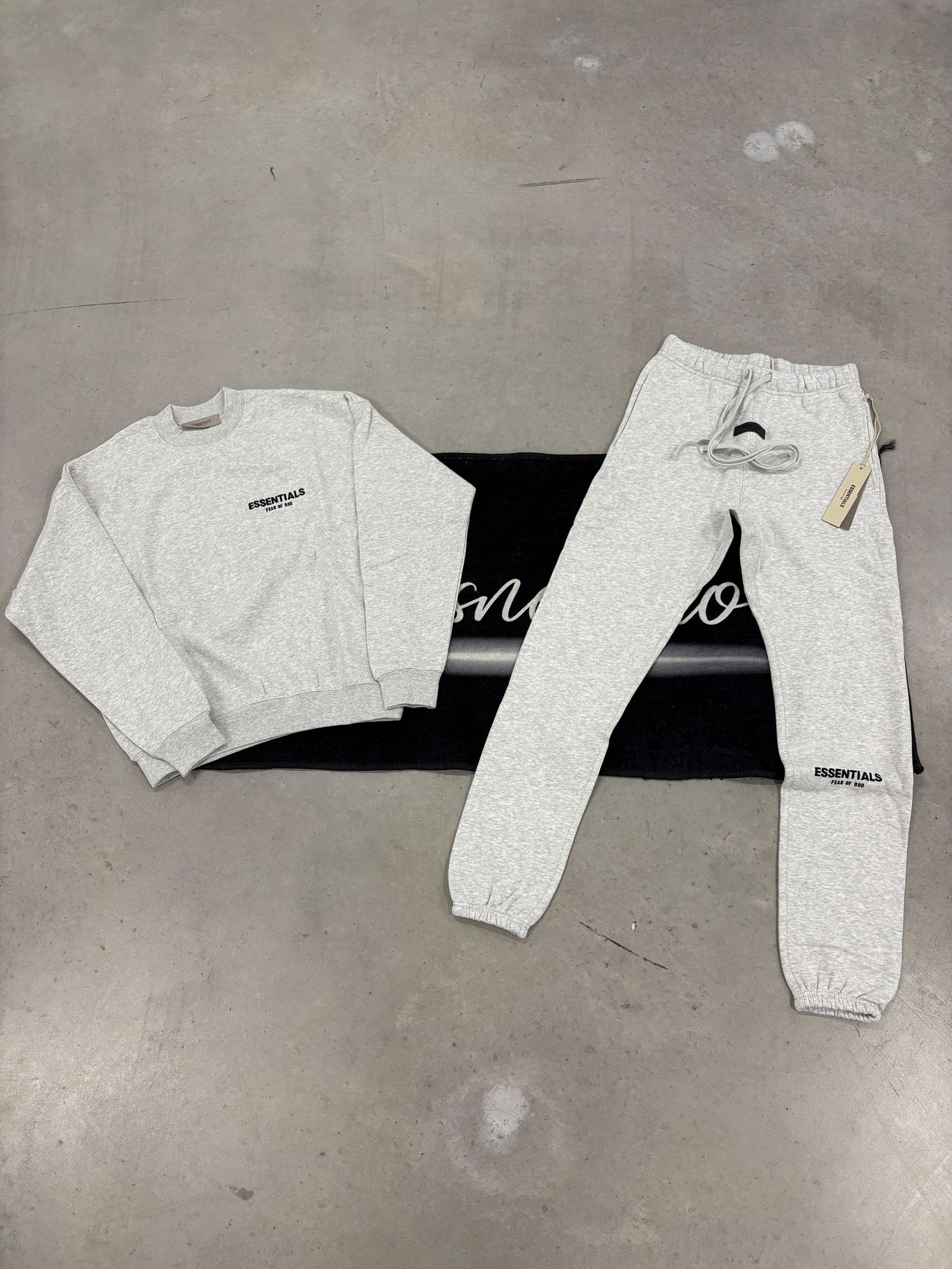 Essentials Light Oatmeal Crewneck Tracksuit