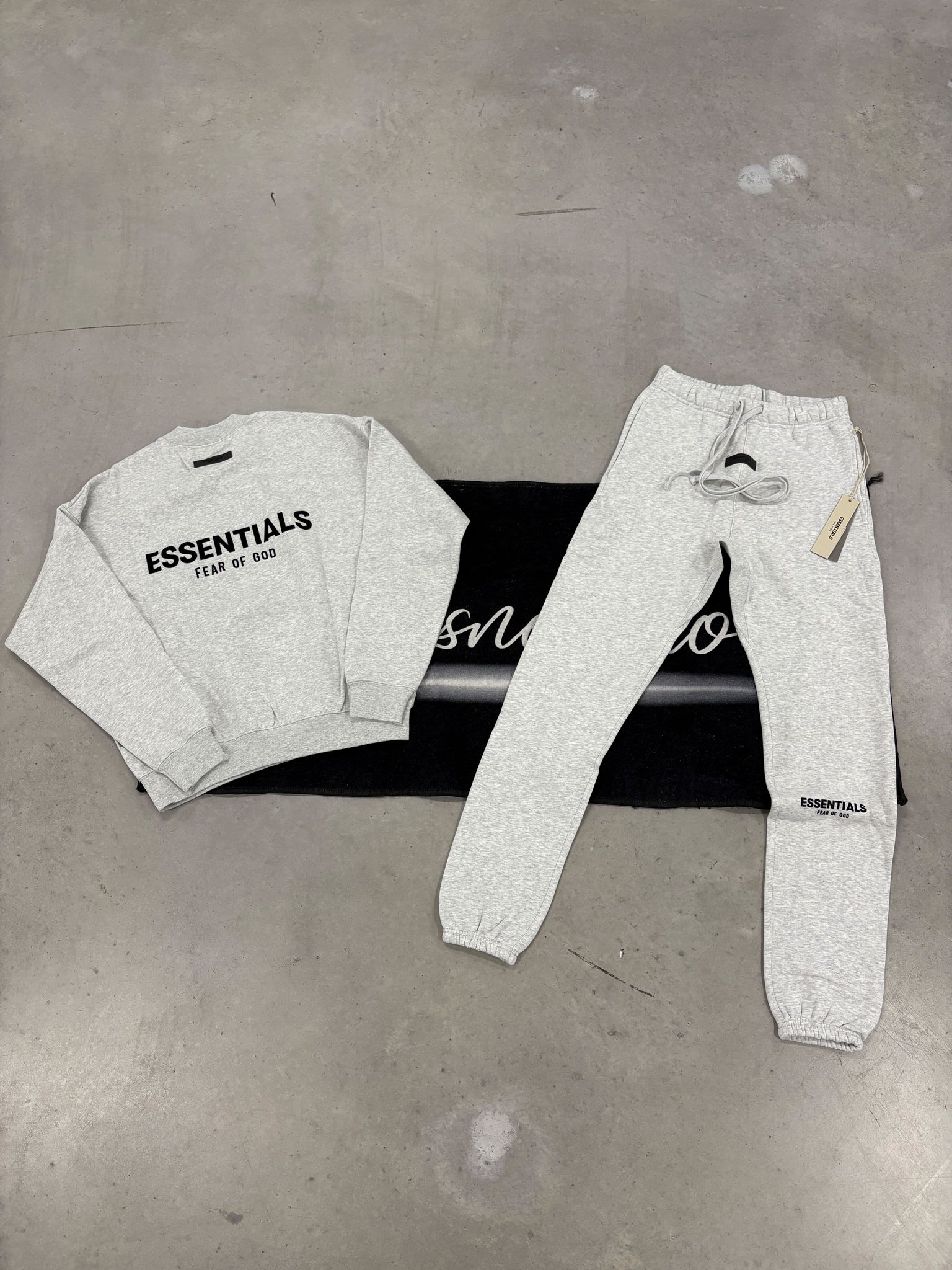 Essentials Light Oatmeal Crewneck Tracksuit