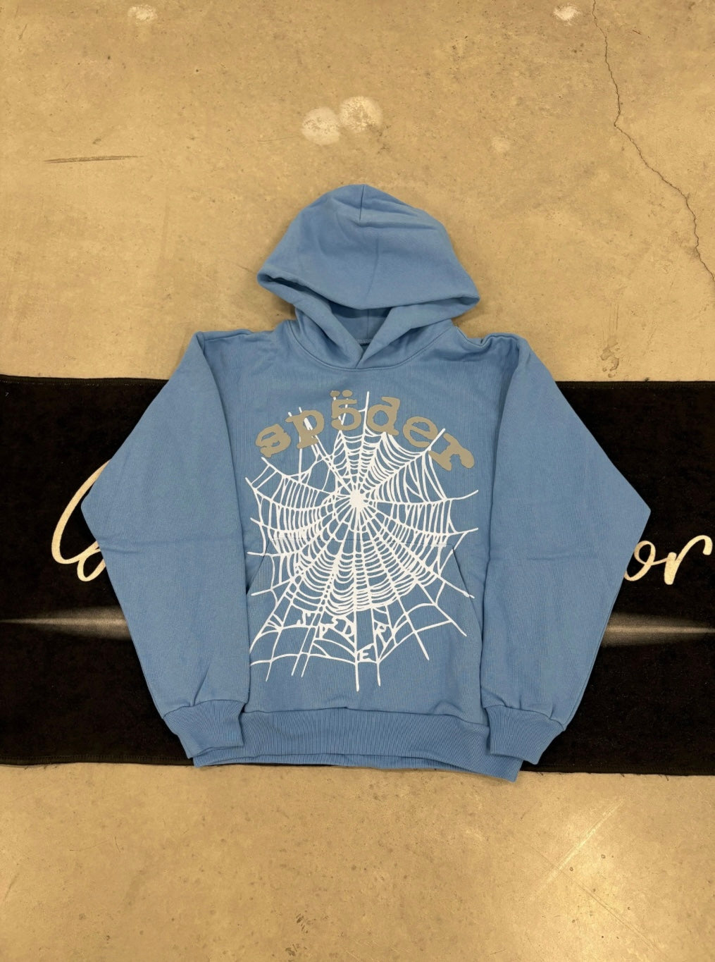 Sp5der “Dusty Blue” Hoodie