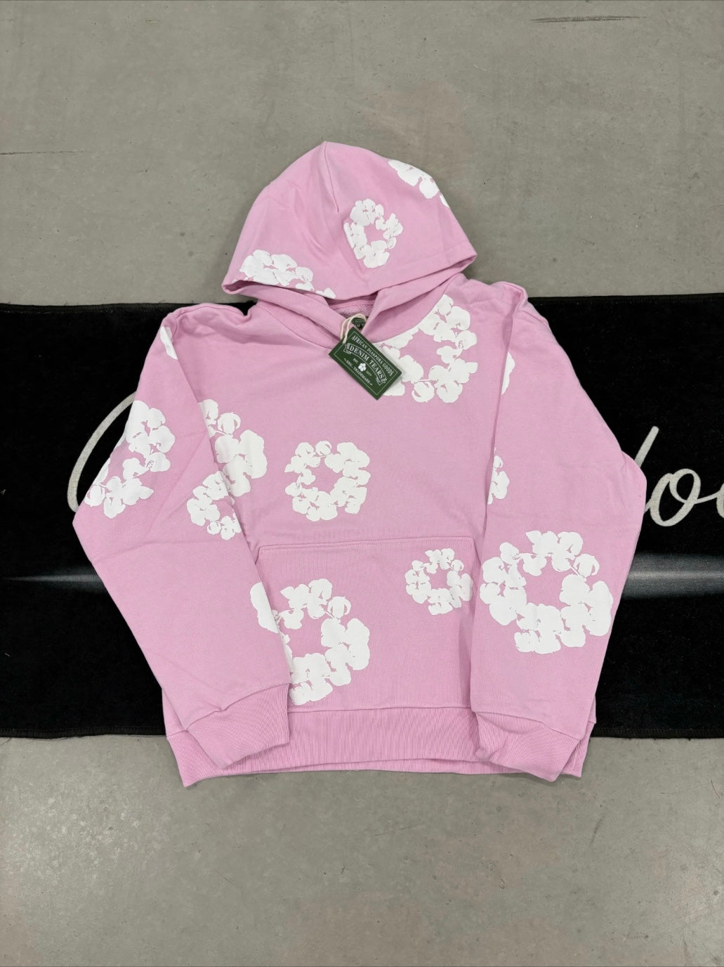 Denim Tears “Powder Pink” Hoodie