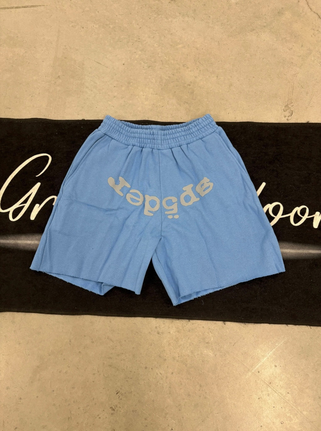 Sp5der “Dusty Blue” Shorts