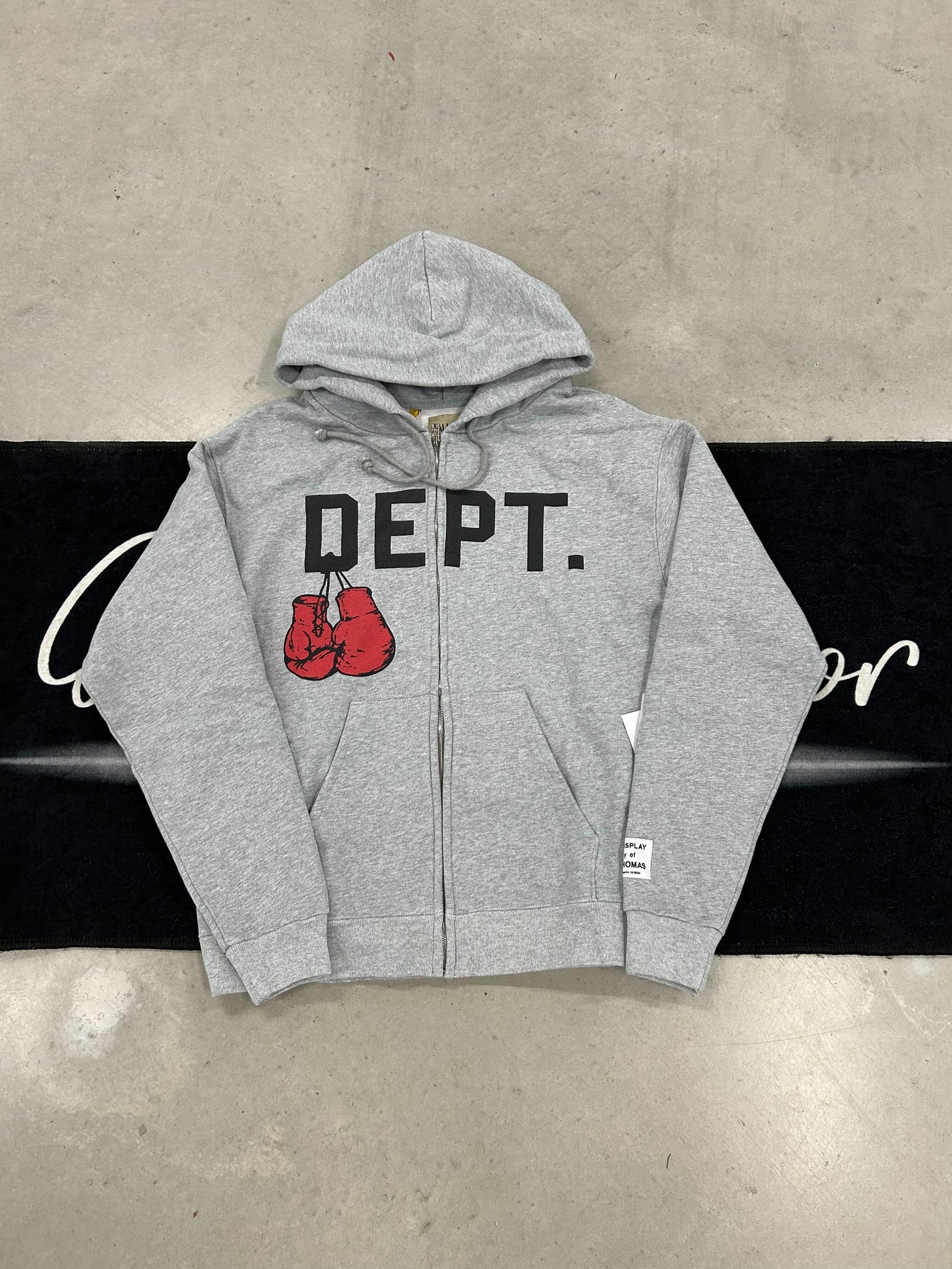 Gallery dept "Heather Grey Zip-Up" hoodie