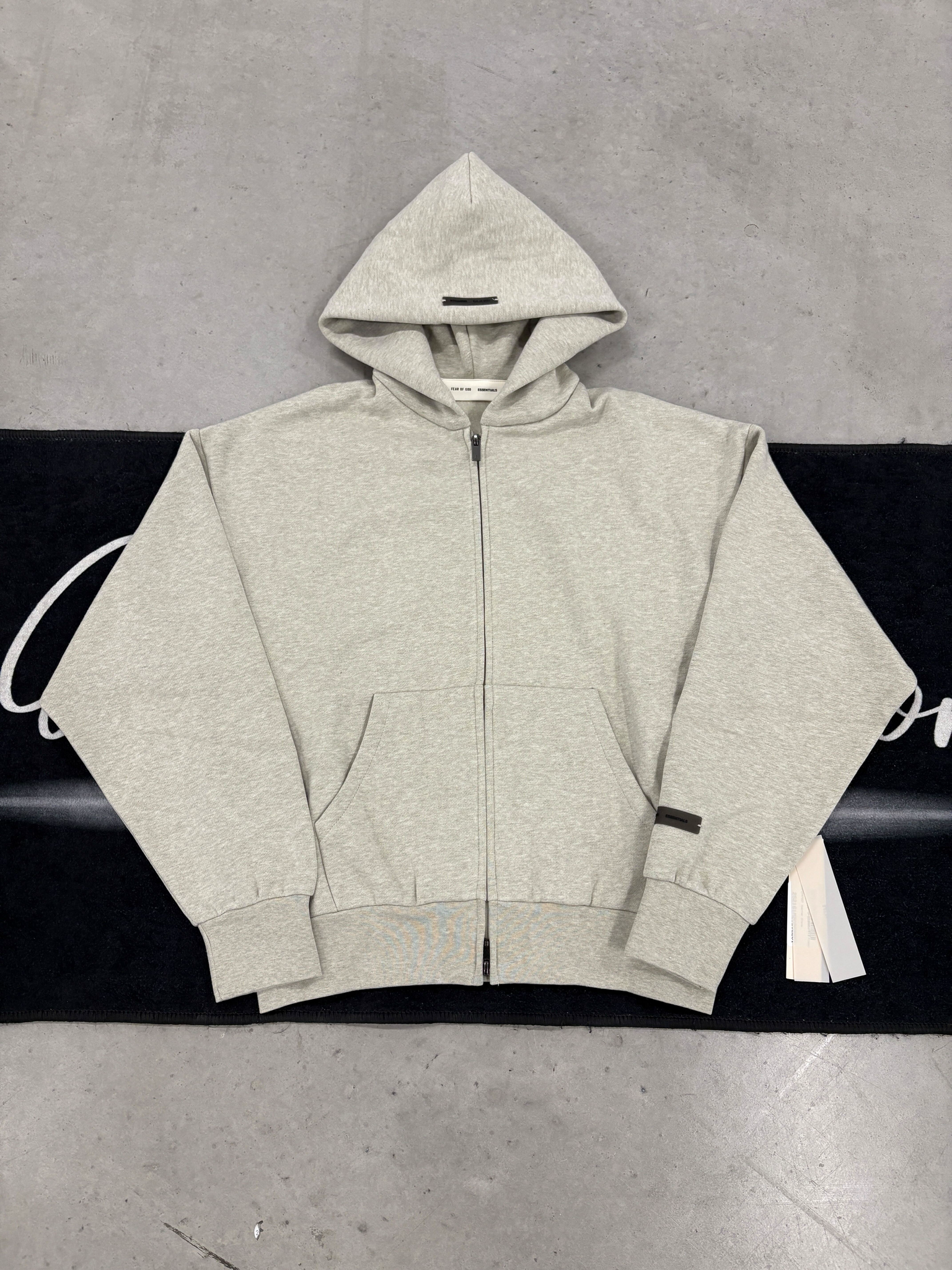 Essentials “Heatherstone” Zip up Hoodie