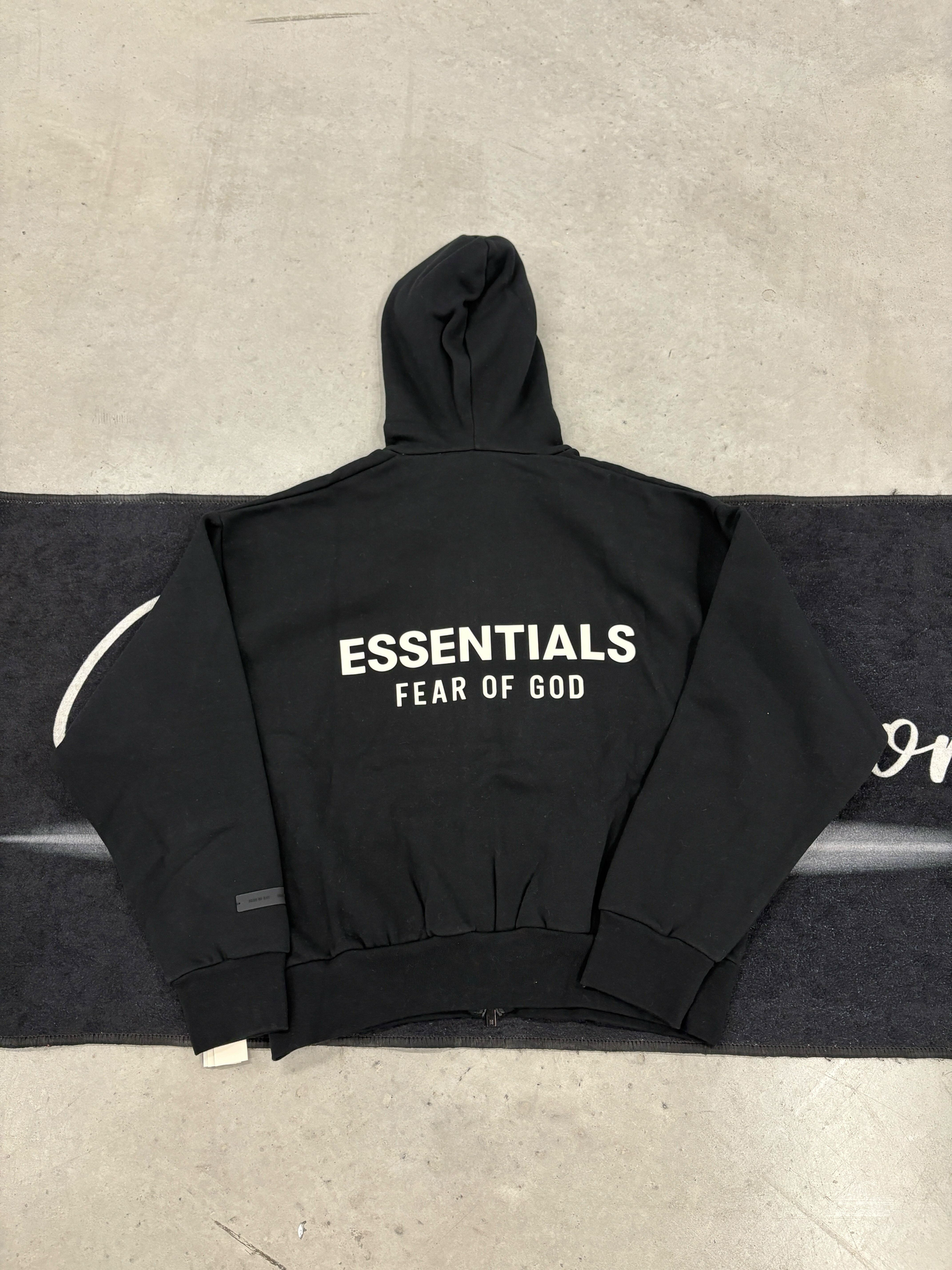 Essentials “Jet black 2025” Zip up Hoodie