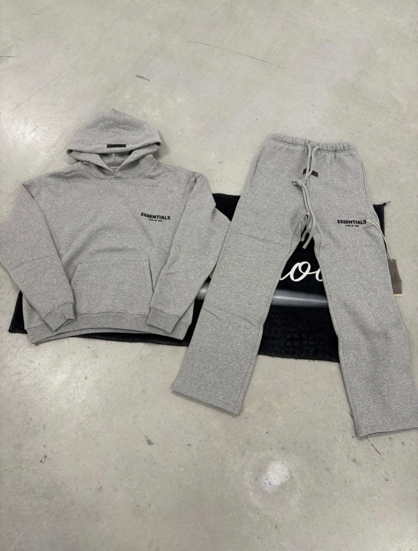 Essentials "Dark Oatmeal FW22 Open-Cut" Tracksuit