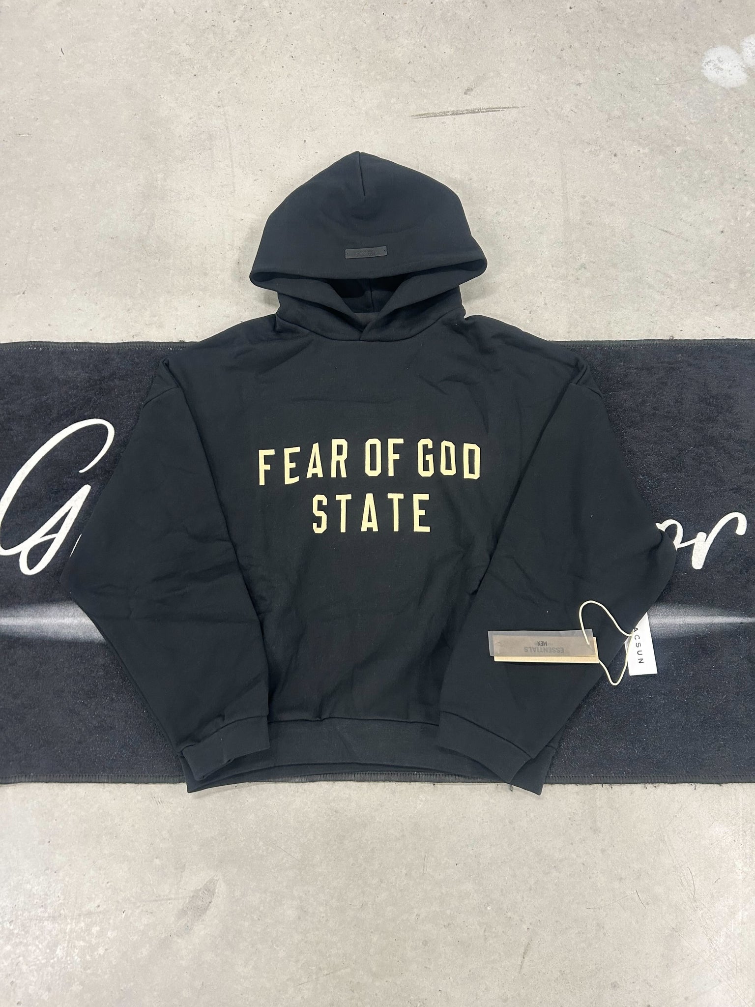 Essentials “black state” hoodie