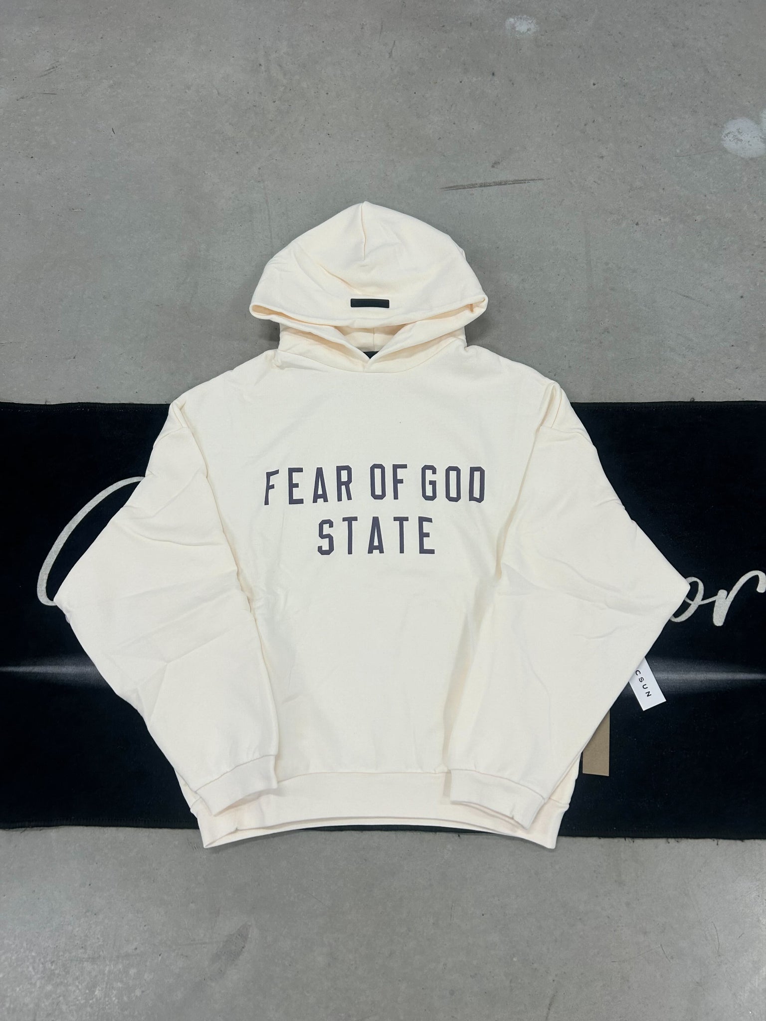 Essentials “cream state” hoodie