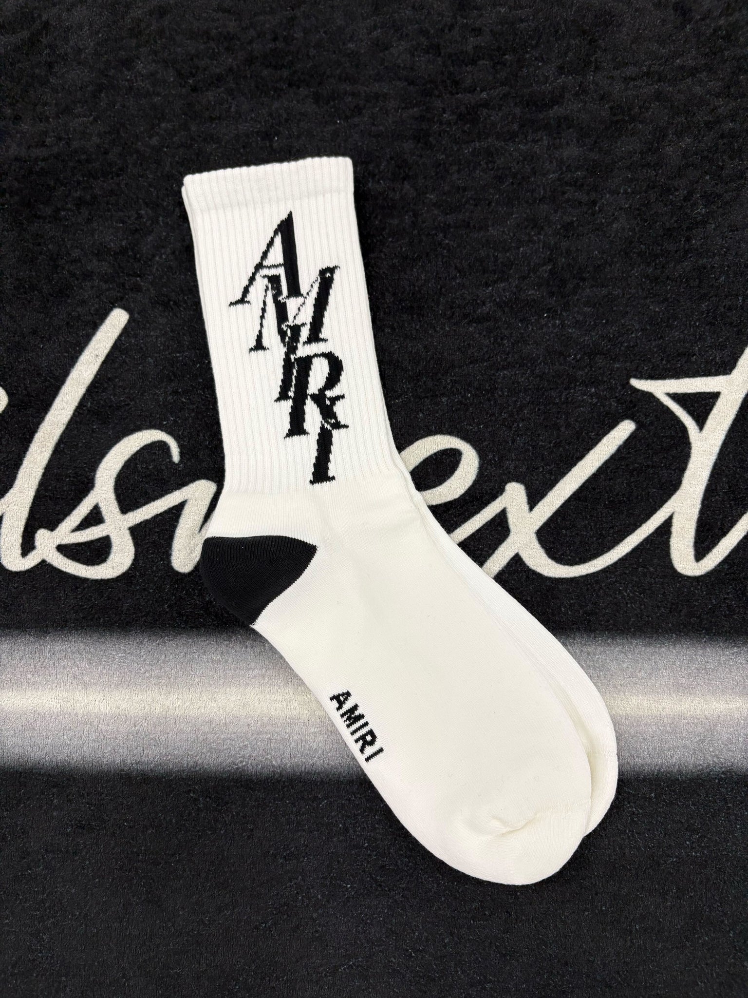 Amiri “white logo” socks