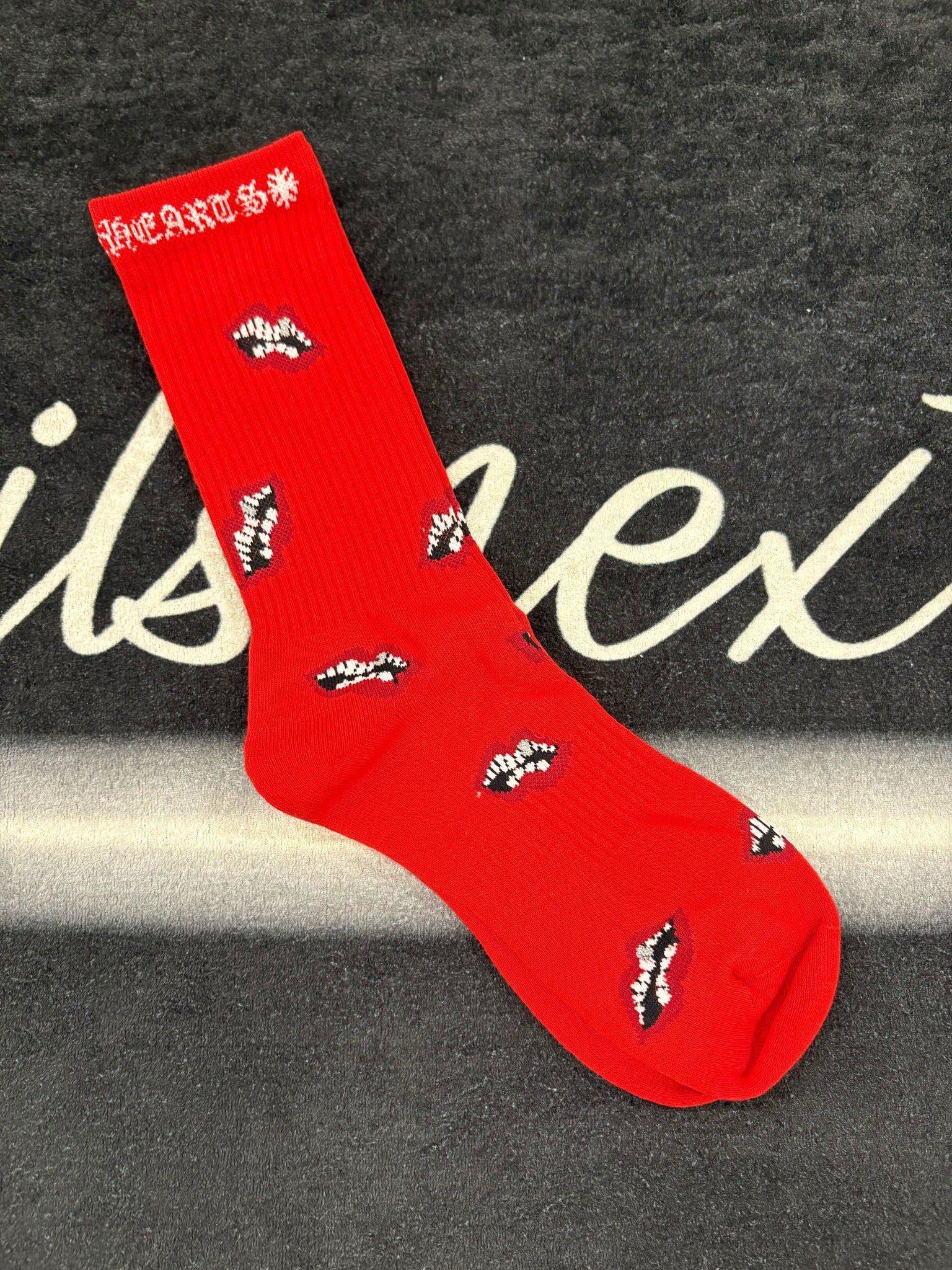 Chrome heart “red matty boy” socks