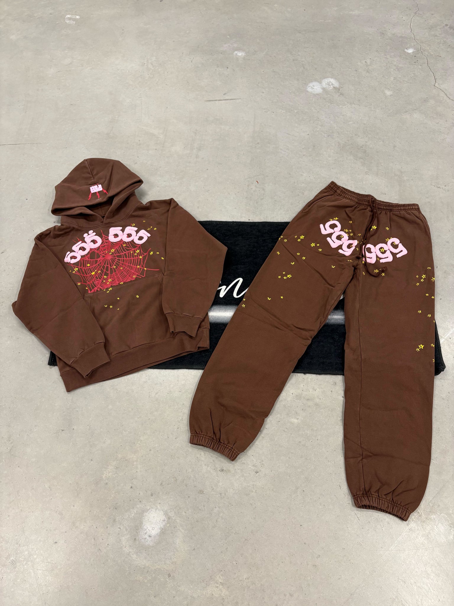 Sp5der “brown 555” Tracksuit