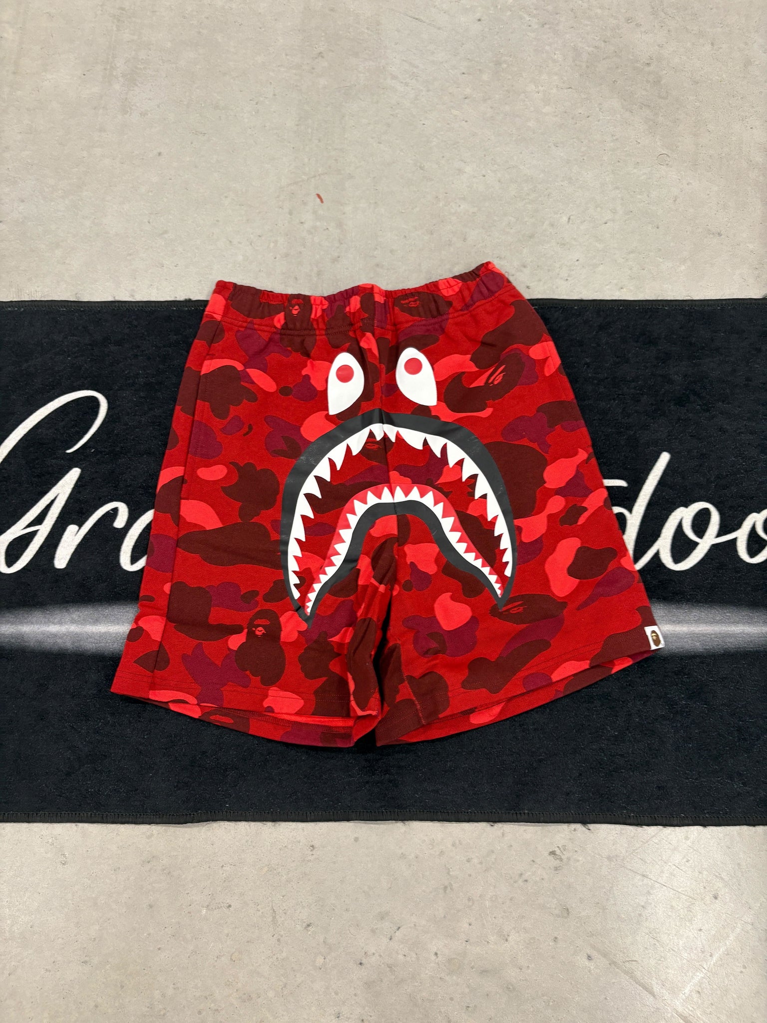 Bape "Red Camo" shorts